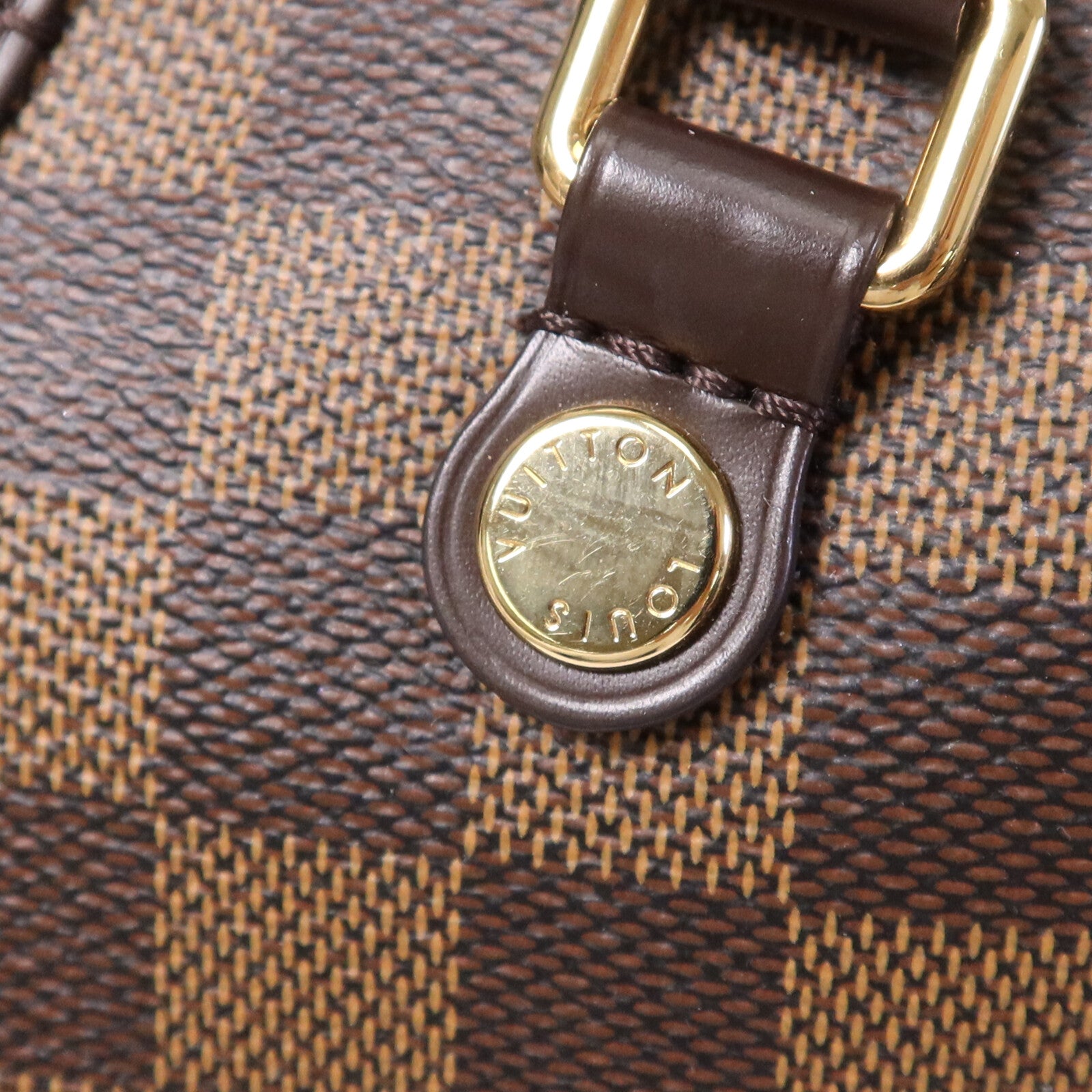 LOUIS VUITTON 【激減優惠】Damier Ebene Siena MM金扣肩背袋