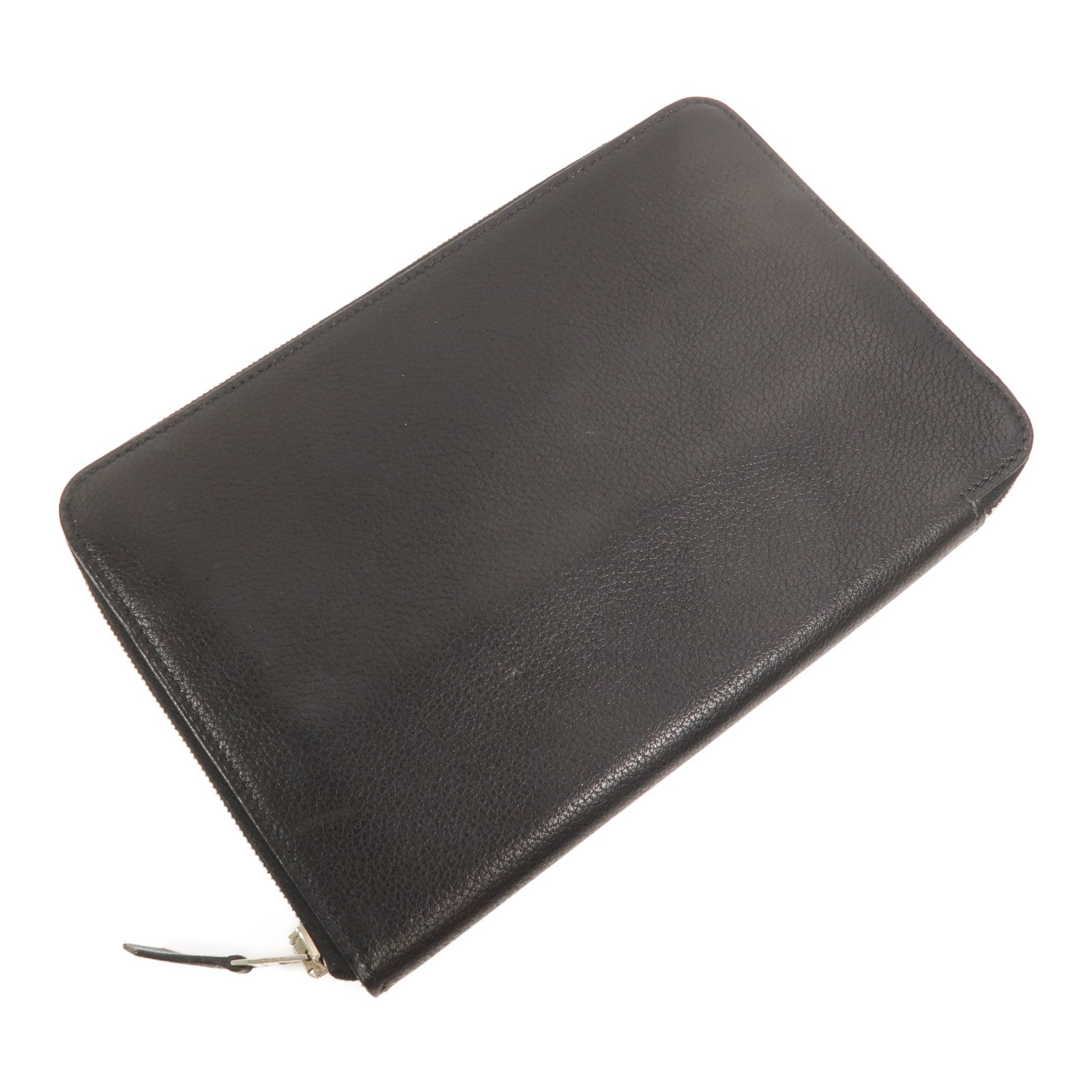 HERMES Evercolor皮革Azap Combined Long Wallet長錢包Noir