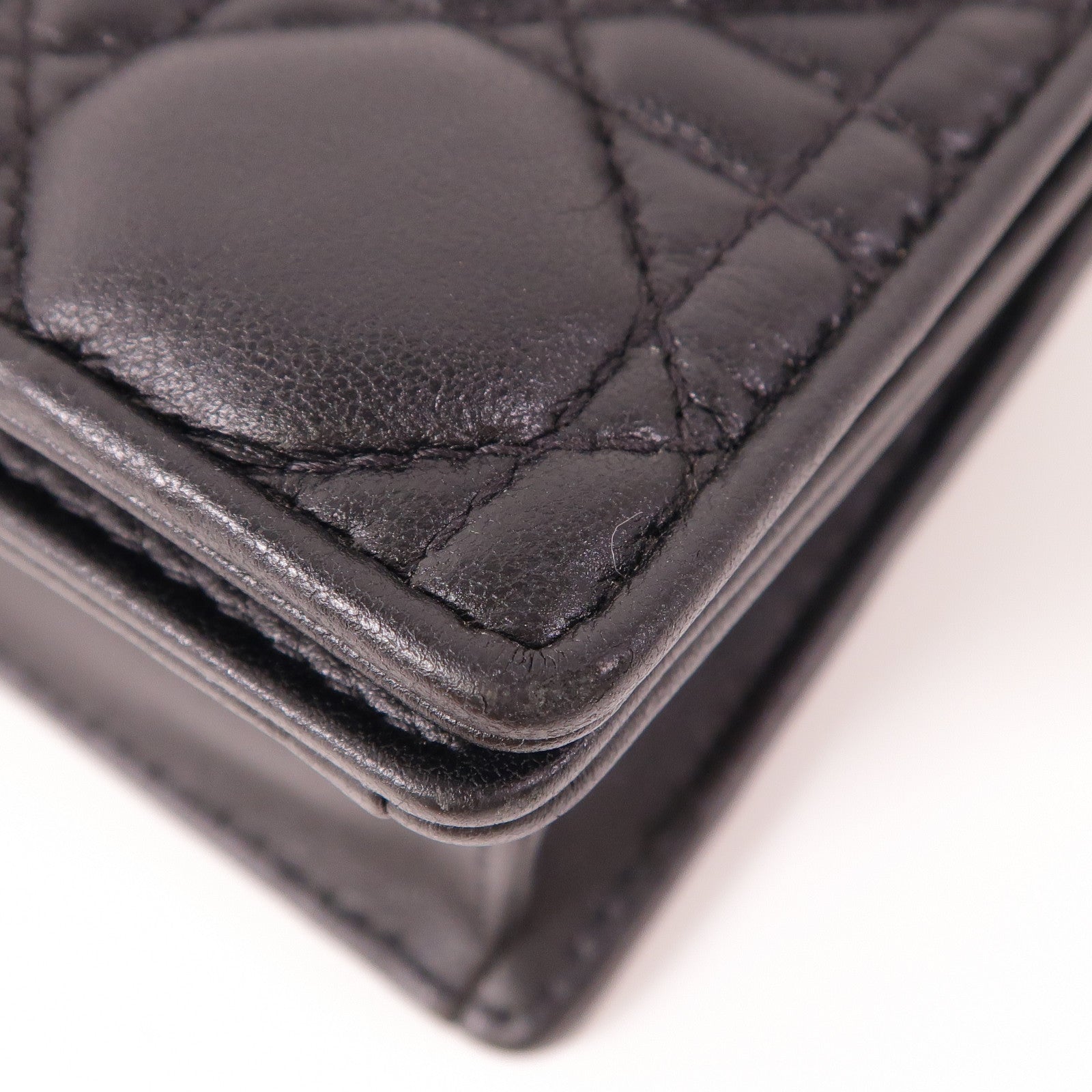 Dior 羊皮皮革Nano Pouch金扣鏈帶肩背袋