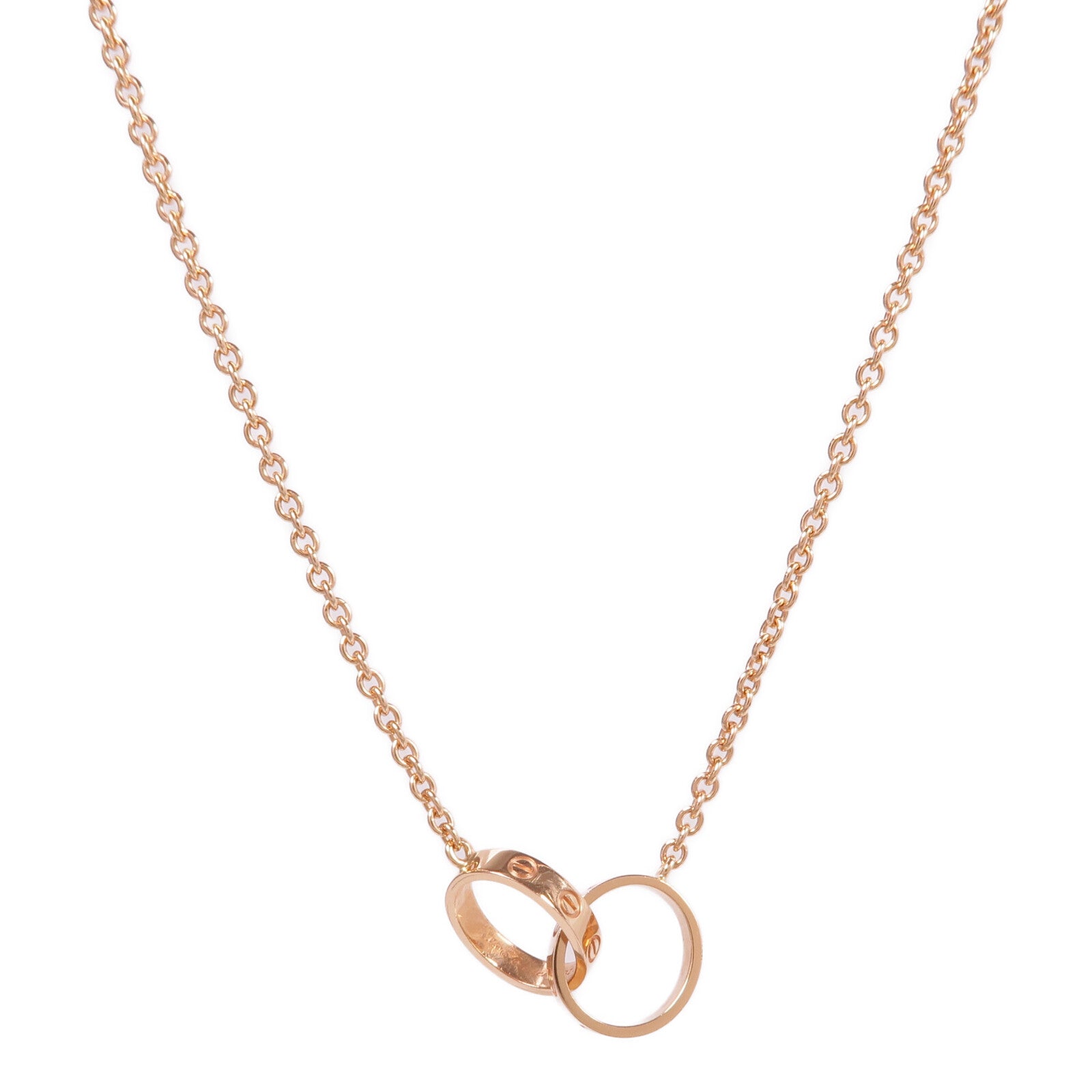 CARTIER 18K玫瑰金Love Pendant項鍊