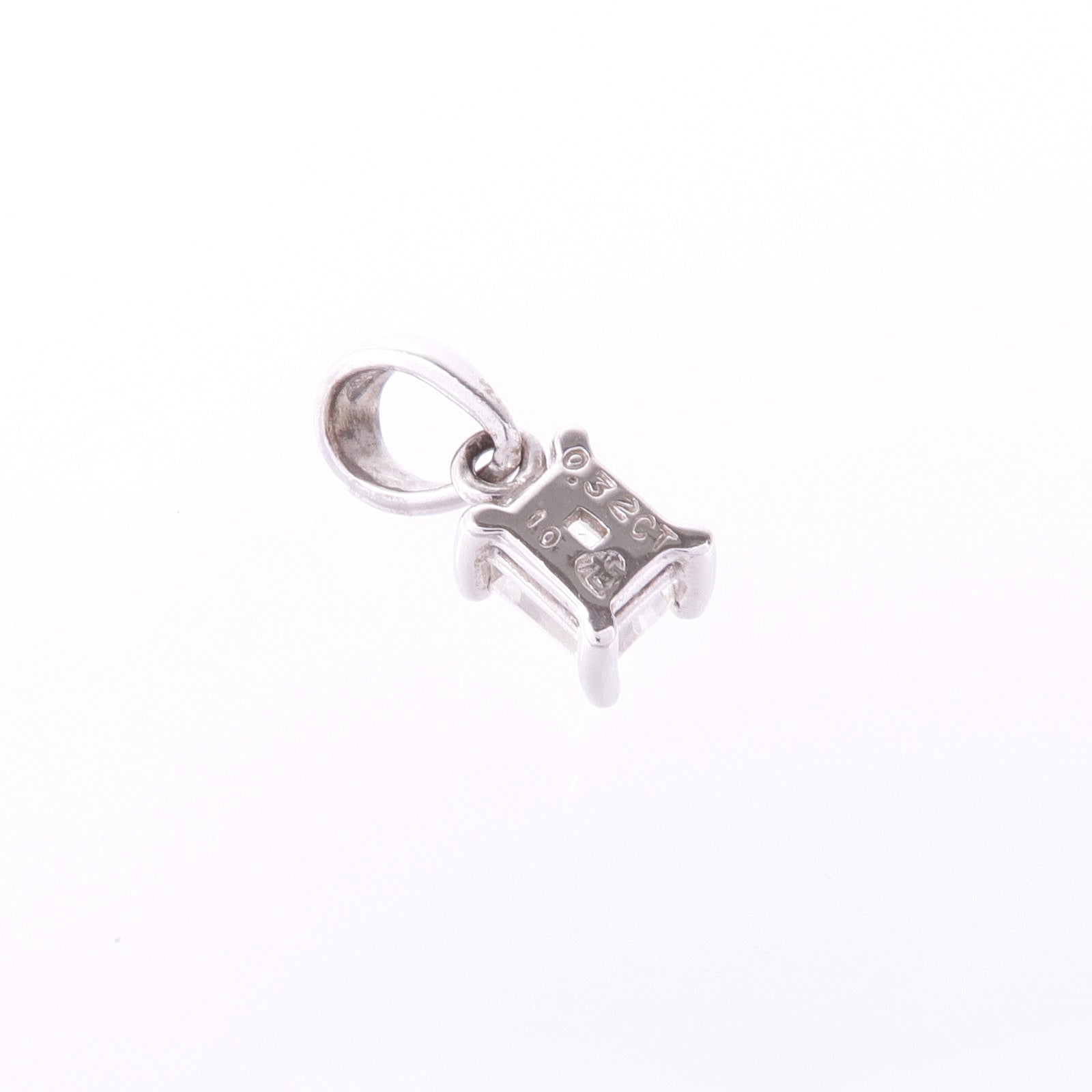 JEWELRY 18K白金Diamond Pendant Top鑽石吊墜