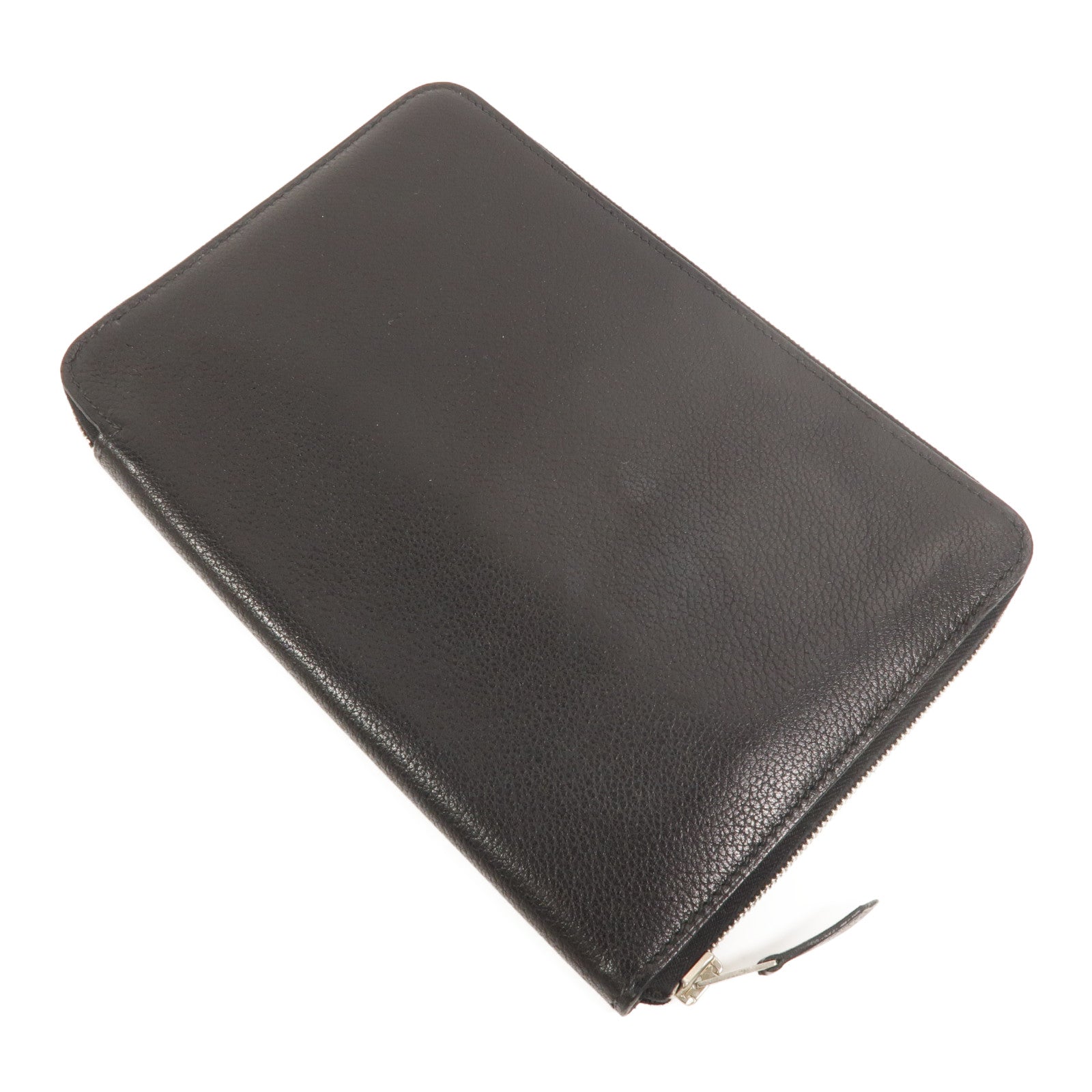 HERMES Evercolor皮革Azap Combined Long Wallet長錢包Noir