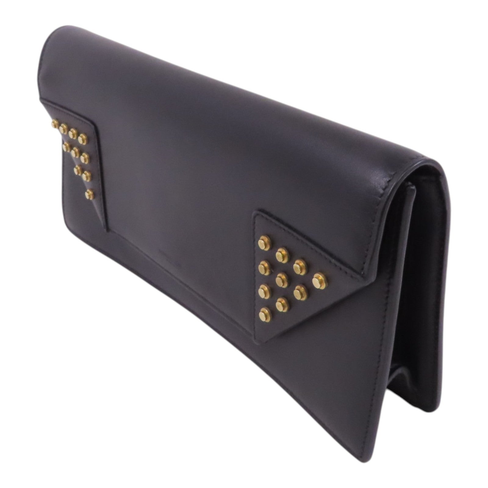 SAINT LAURENT 【激減優惠】牛皮皮革Clutch Bag金扣手拿包