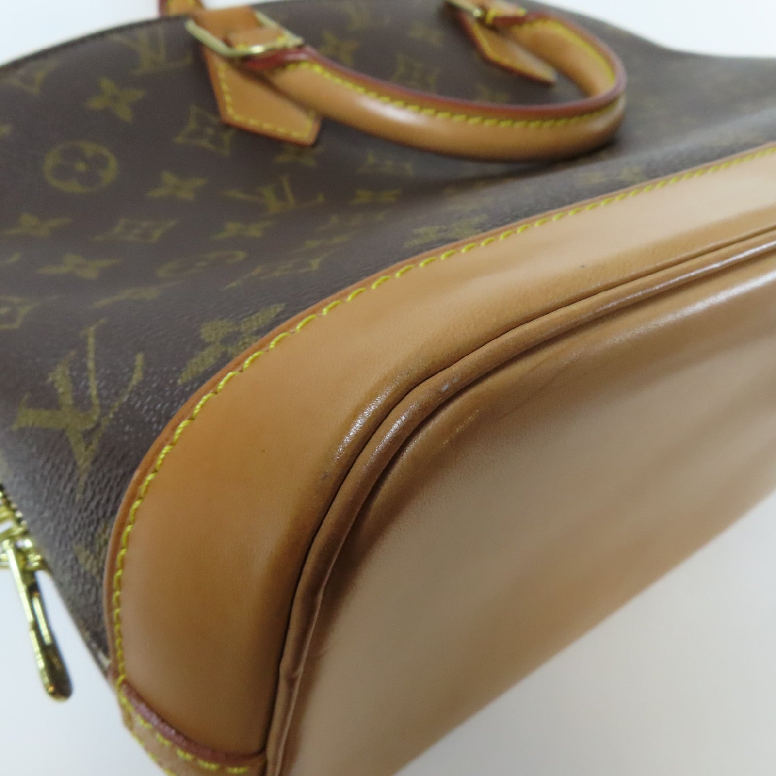 LOUIS VUITTON 【激減優惠】Monogram Alma金扣手挽袋啡色