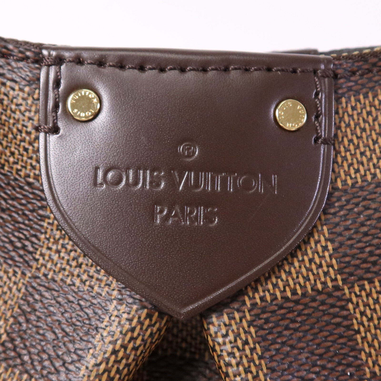LOUIS VUITTON 【激減優惠】Damier Ebene Siena MM金扣肩背袋
