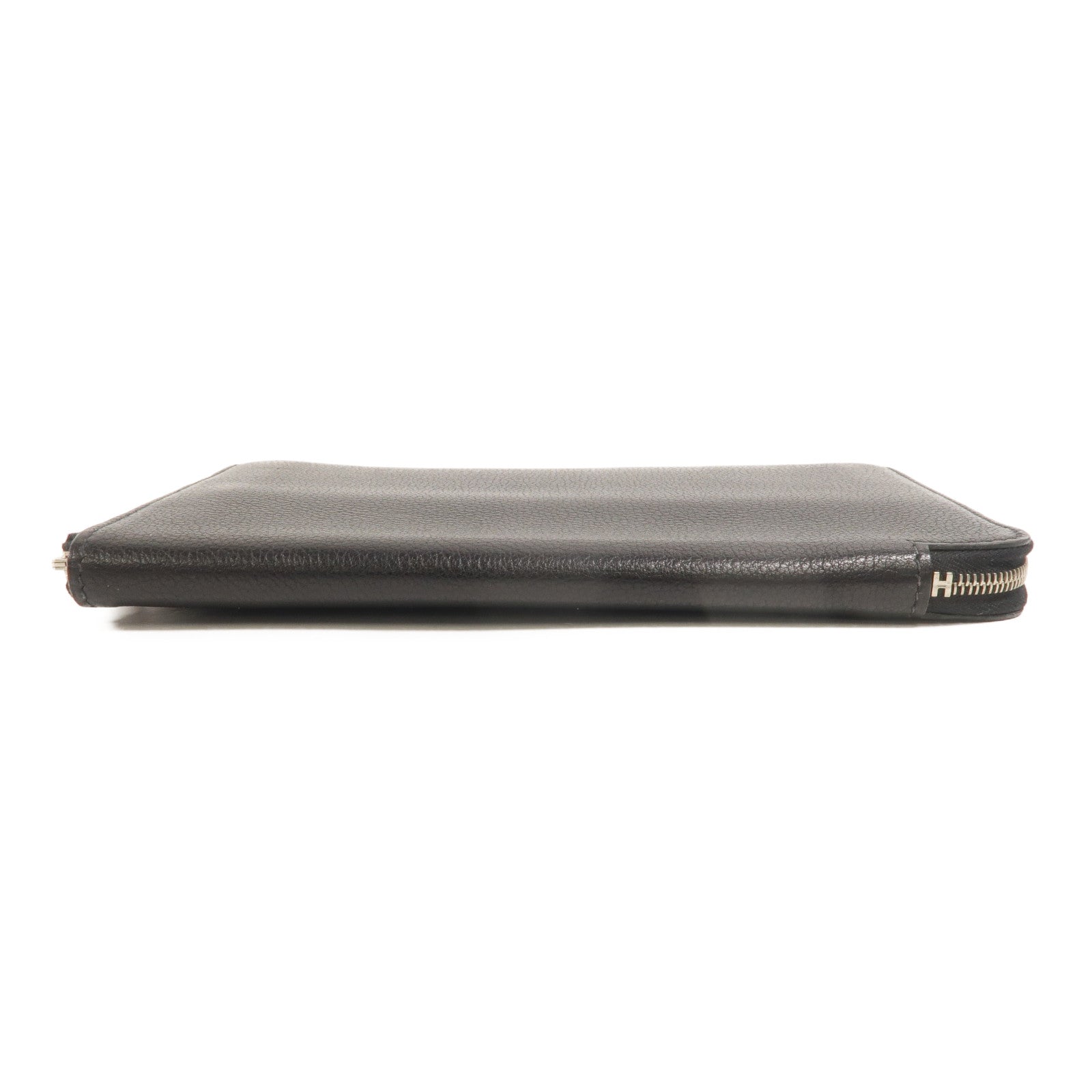 HERMES Evercolor皮革Azap Combined Long Wallet長錢包Noir