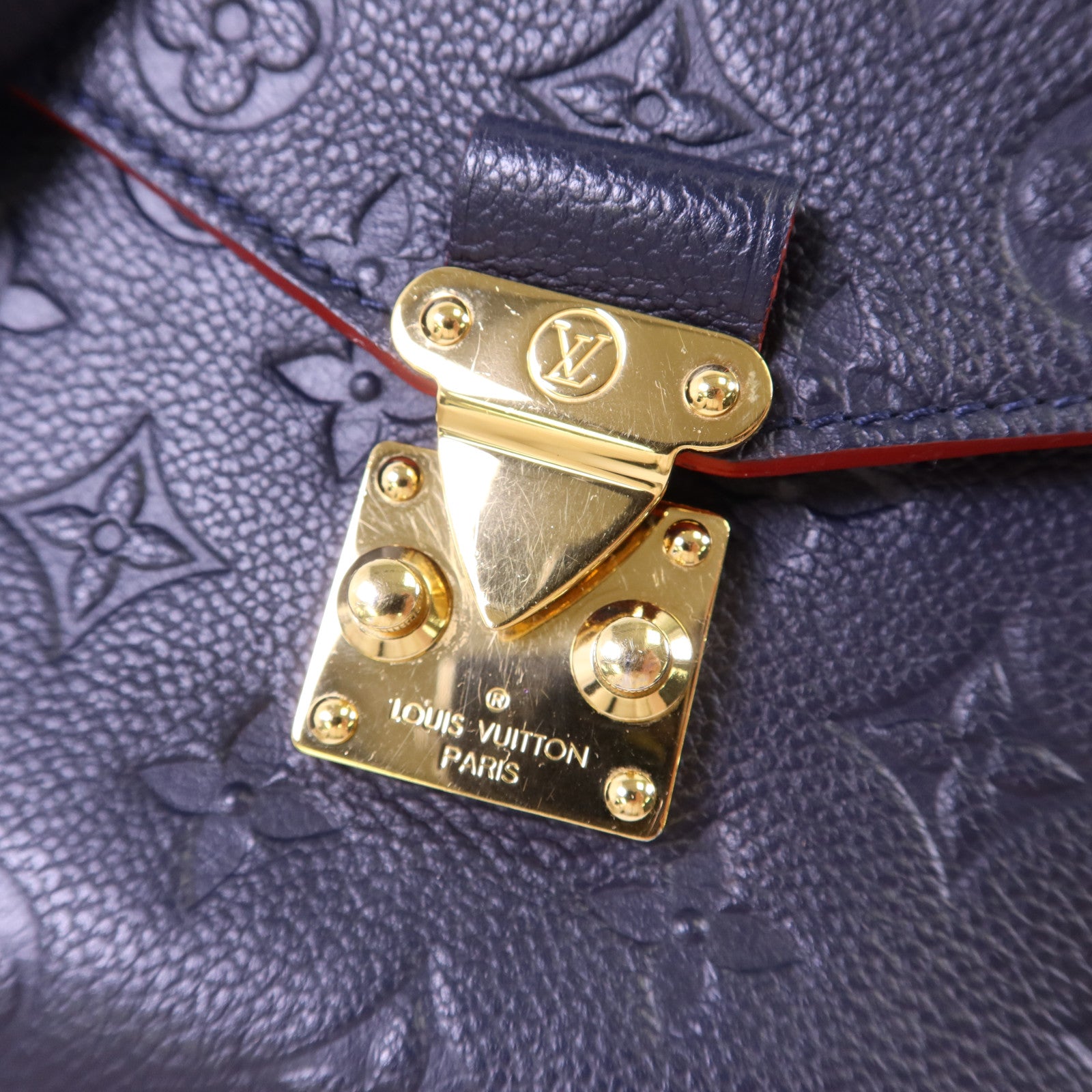 LOUIS VUITTON Monogram Empreinte Pochette Metis金扣手挽肩背兩用袋