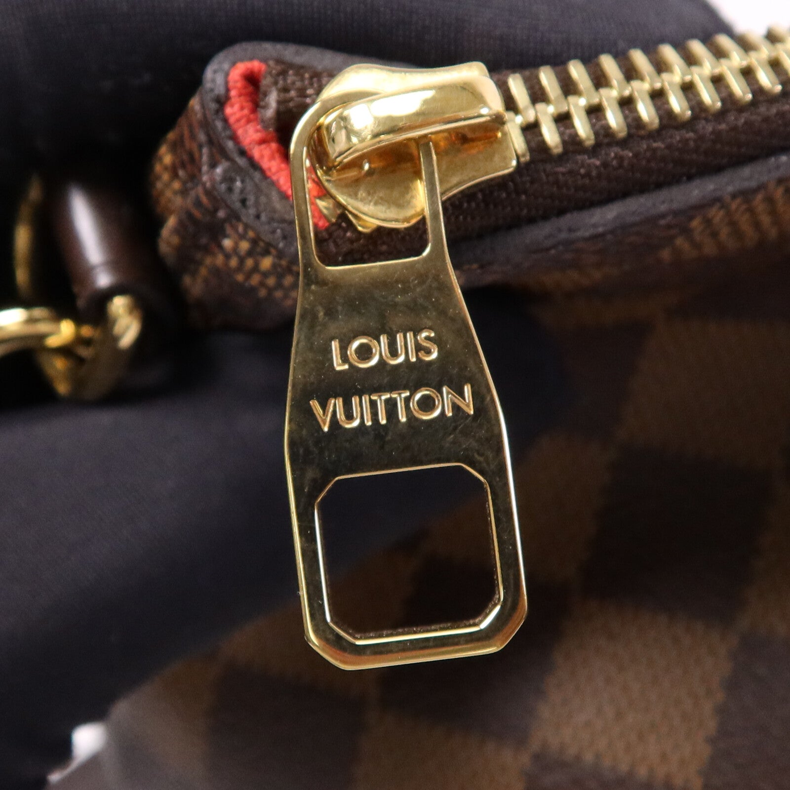 LOUIS VUITTON 【激減優惠】Damier Ebene Siena MM金扣肩背袋