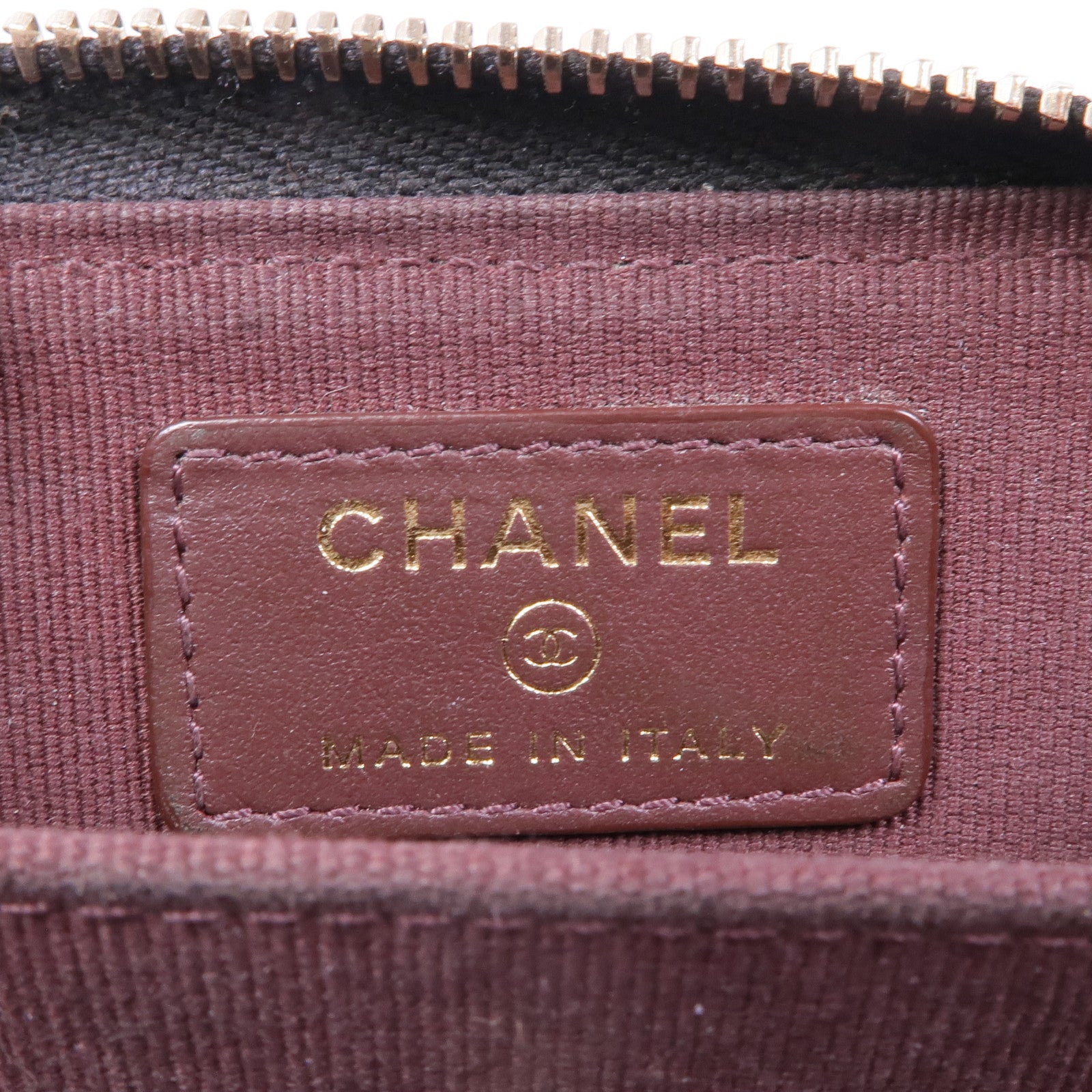 CHANEL 牛皮皮革Card/Coin Case金扣零錢包/卡片套