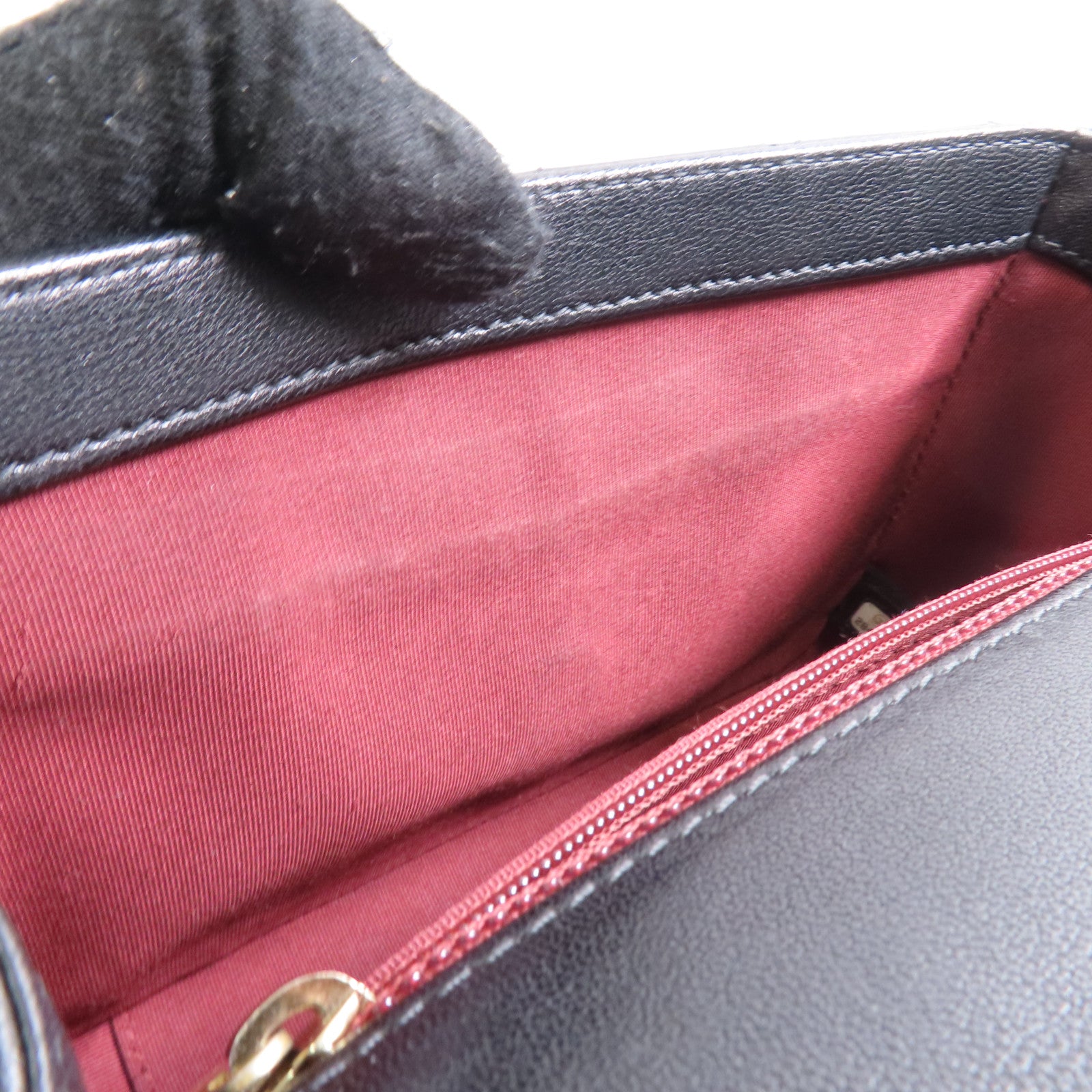 CHANEL 牛皮皮革Shoulder Bag金扣手挽肩背兩用袋