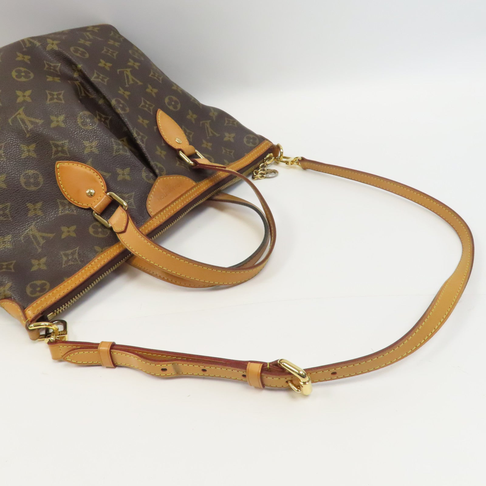 LOUIS VUITTON Monogram Palerma PM金扣手挽肩背兩用袋啡色