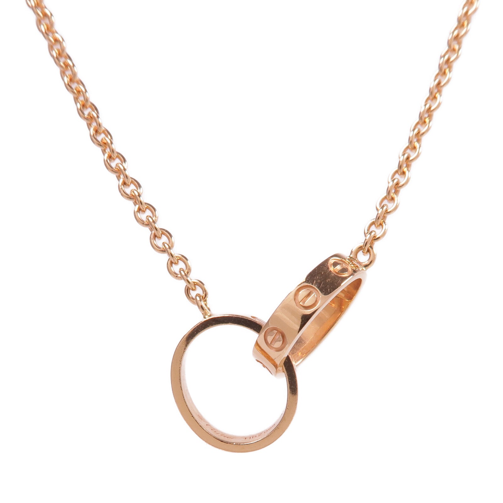 CARTIER 18K玫瑰金Love Pendant項鍊
