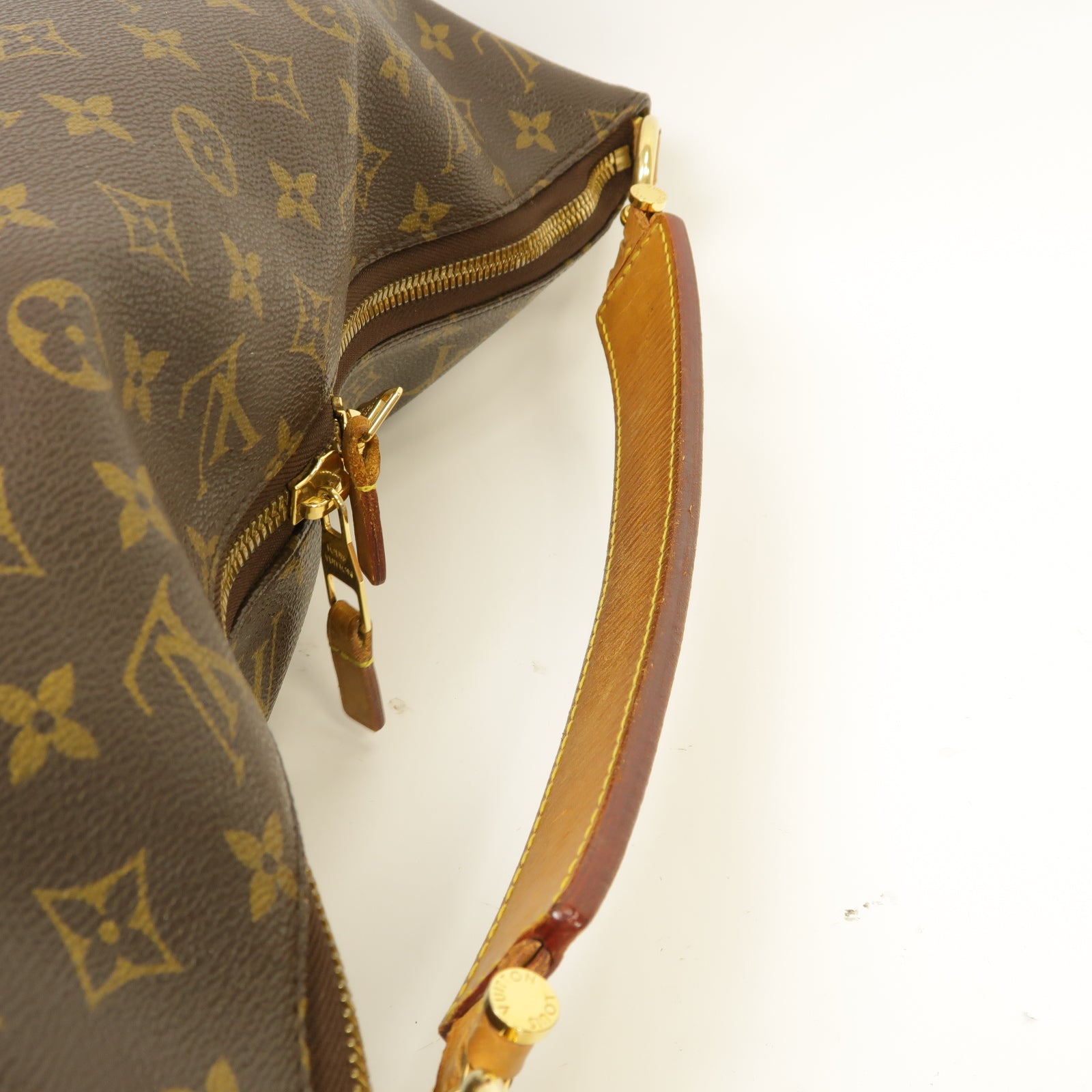 LOUIS VUITTON 【激減優惠】Monogram Sully MM金扣肩背袋啡色