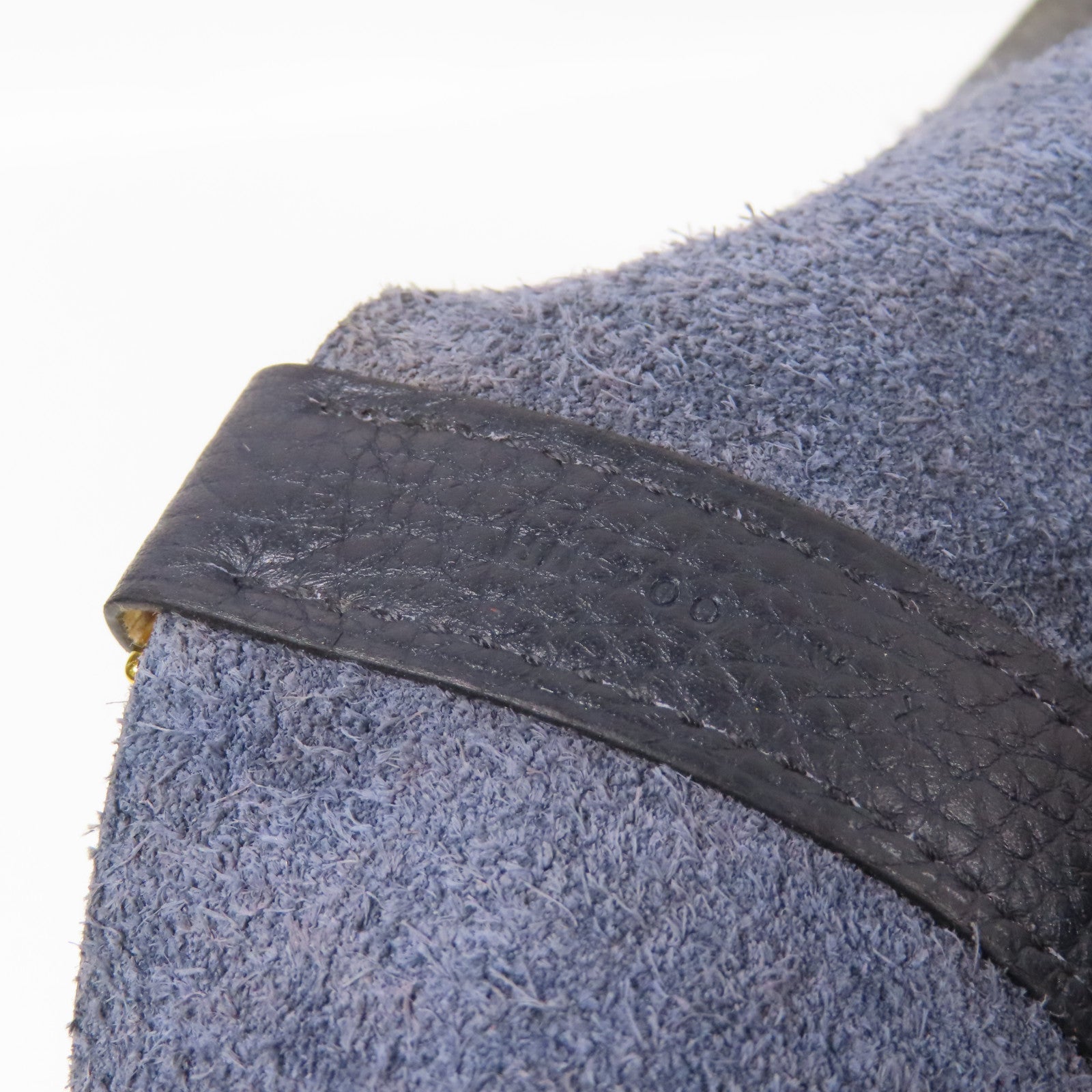 HERMES Clemence皮革Picotin GM金扣手挽袋Bleu Indigo/Orange