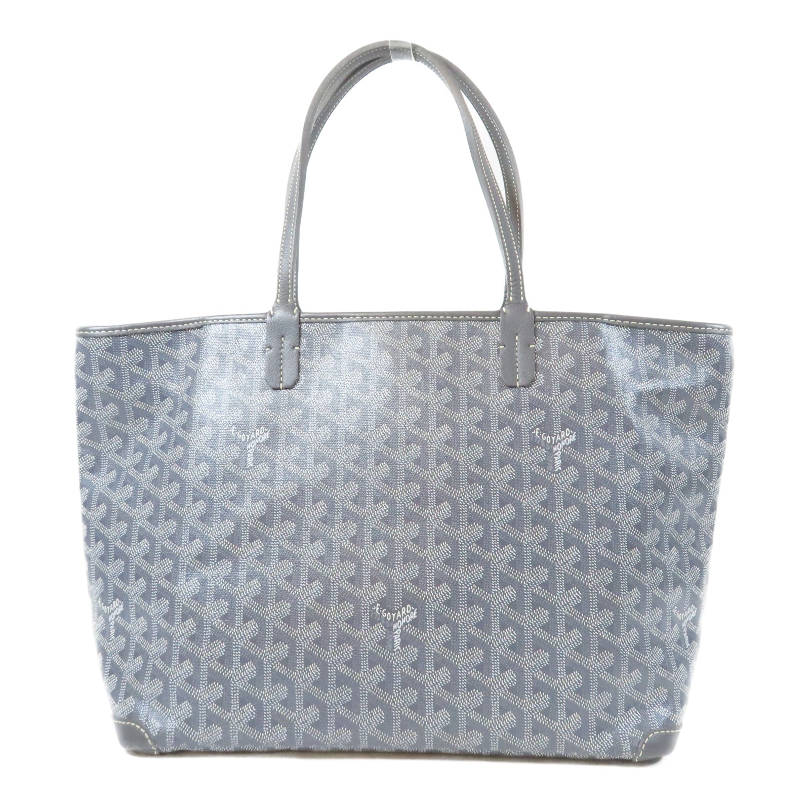 GOYARD 塗層帆布Artois銀扣肩背袋灰色