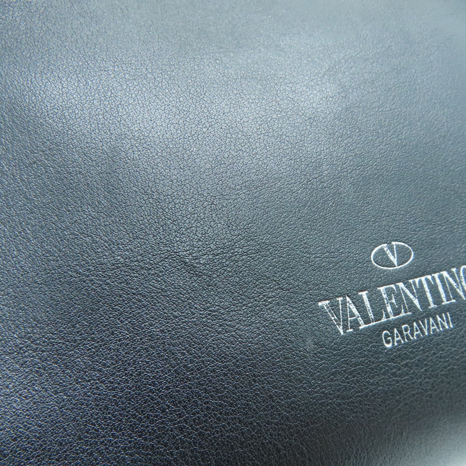 Valentino 牛皮皮革2way Shoulder Bag银扣手挽肩背两用袋黑色