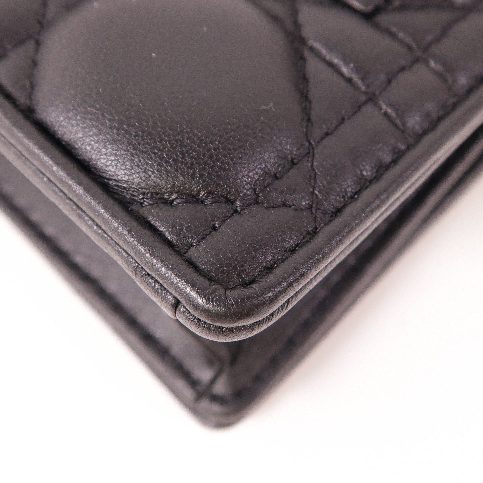 Dior 羊皮皮革Nano Pouch金扣鏈帶肩背袋