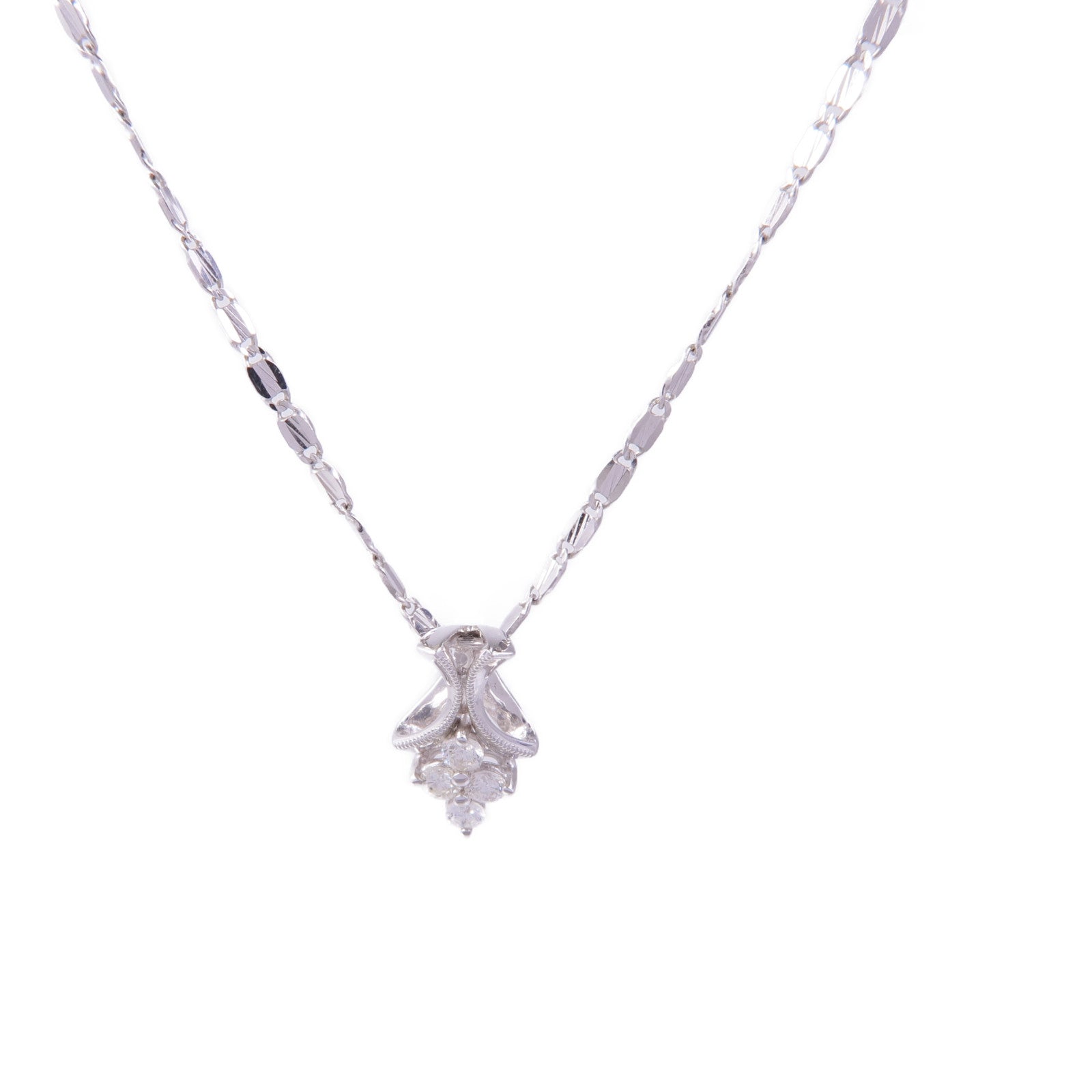 JEWELRY 18K白金Diamond Necklace鑽石項鍊