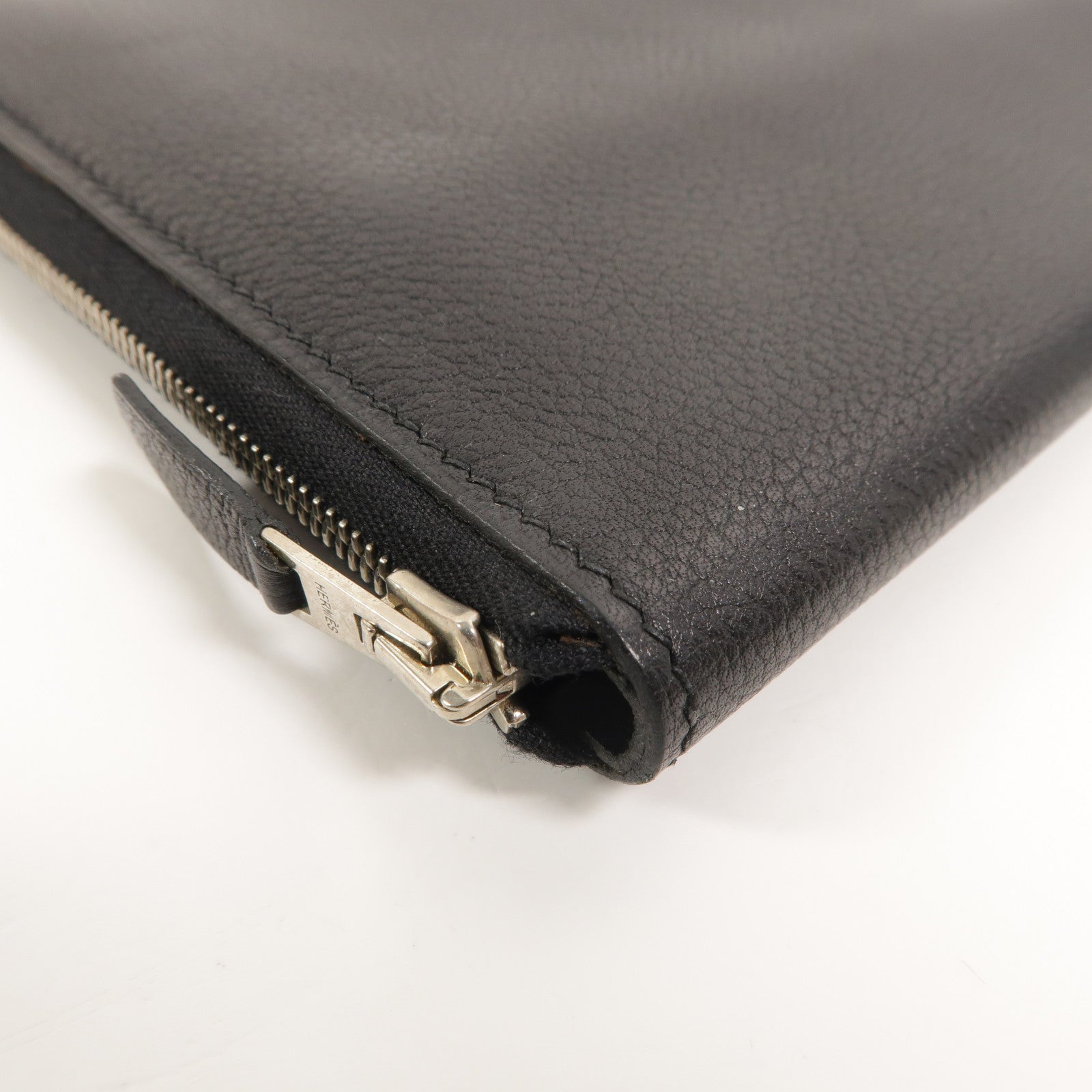 HERMES Evercolor皮革Azap Combined Long Wallet長錢包Noir