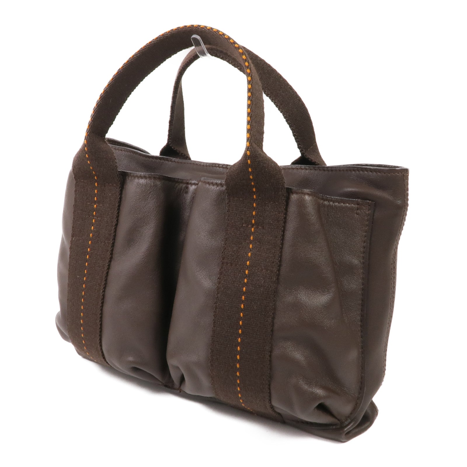 HERMES Swift皮革Vintage 2 Way Bag銀扣手挽肩背兩用袋