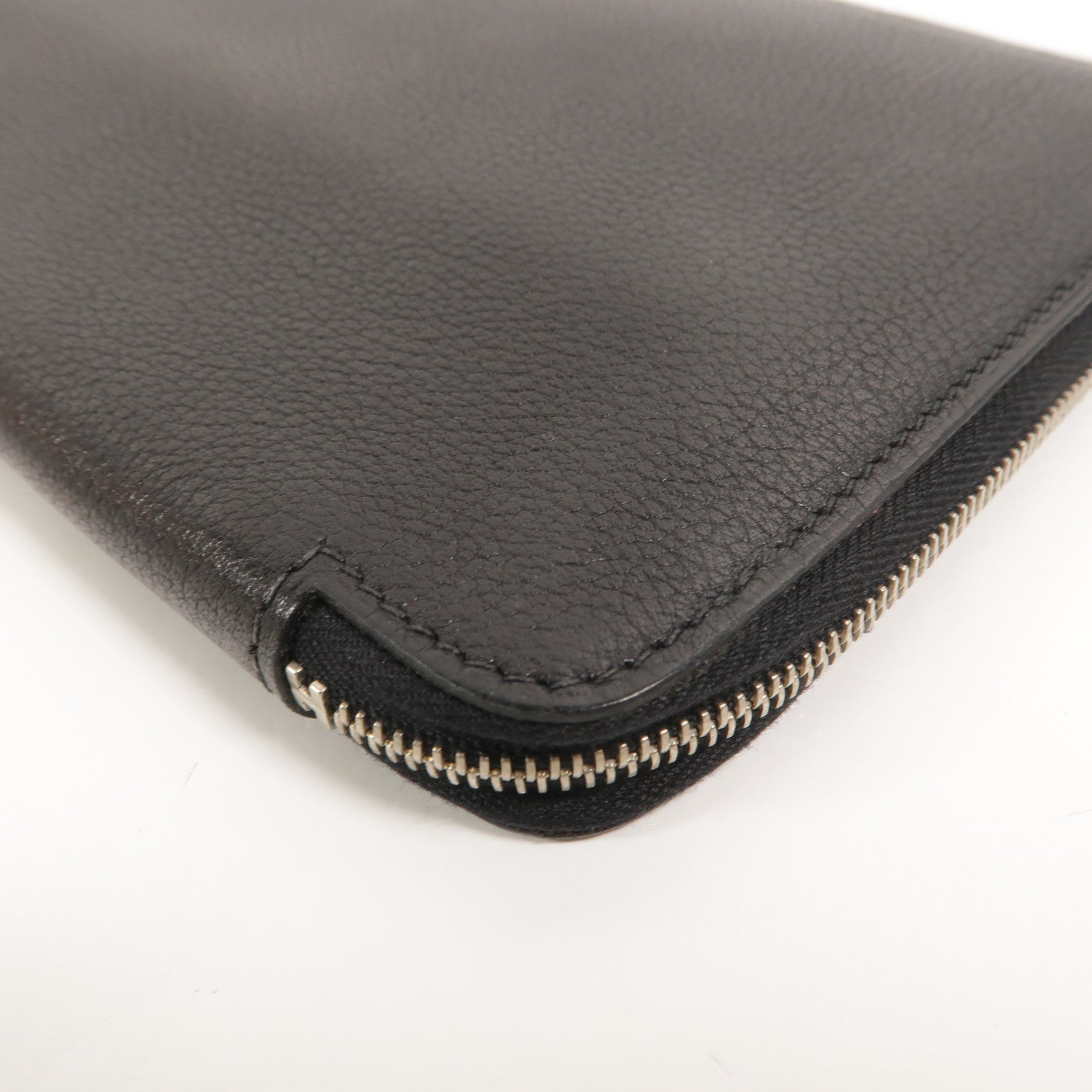 HERMES Evercolor皮革Azap Combined Long Wallet長錢包Noir