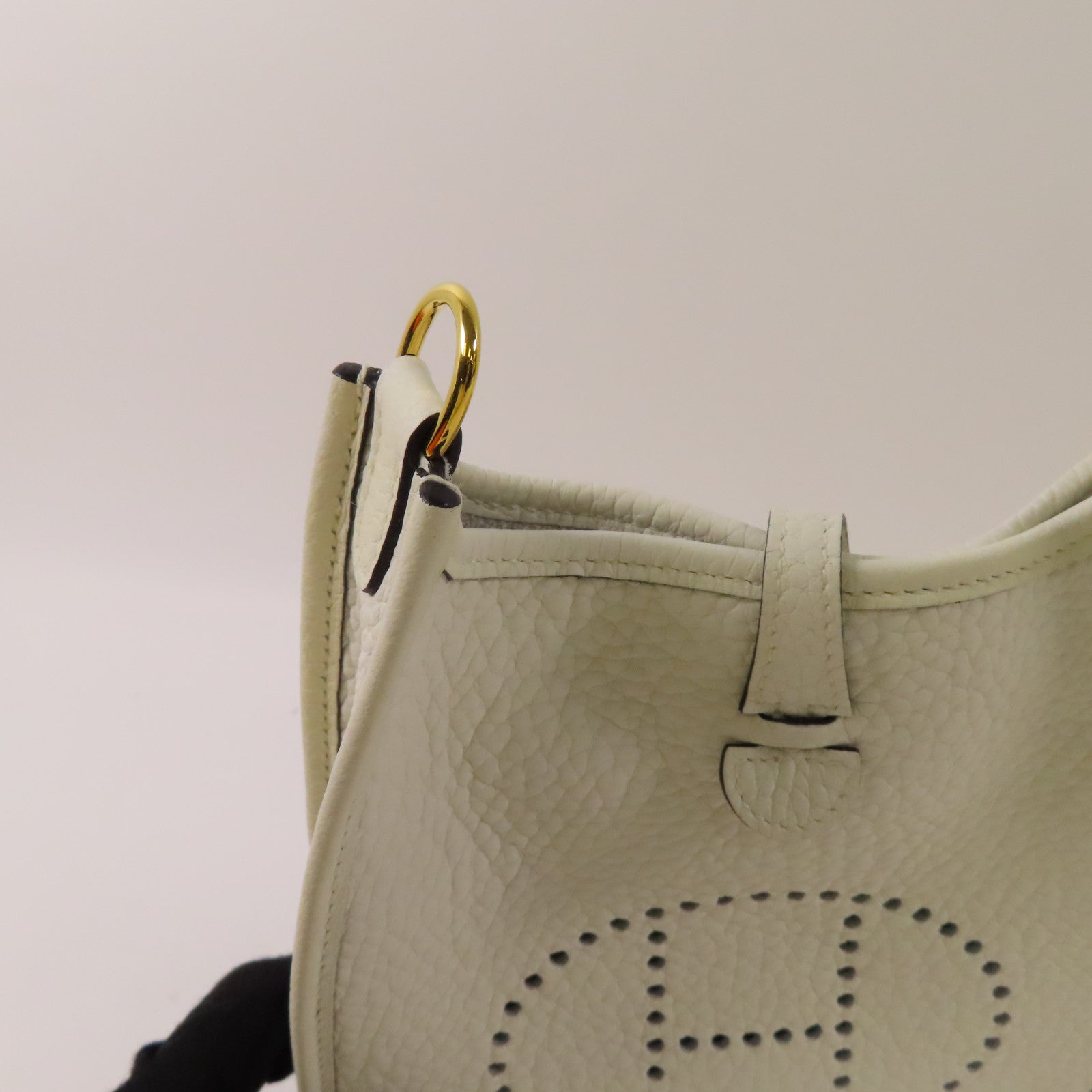 HERMES Clemence皮革Evelyne TPM金扣肩背袋