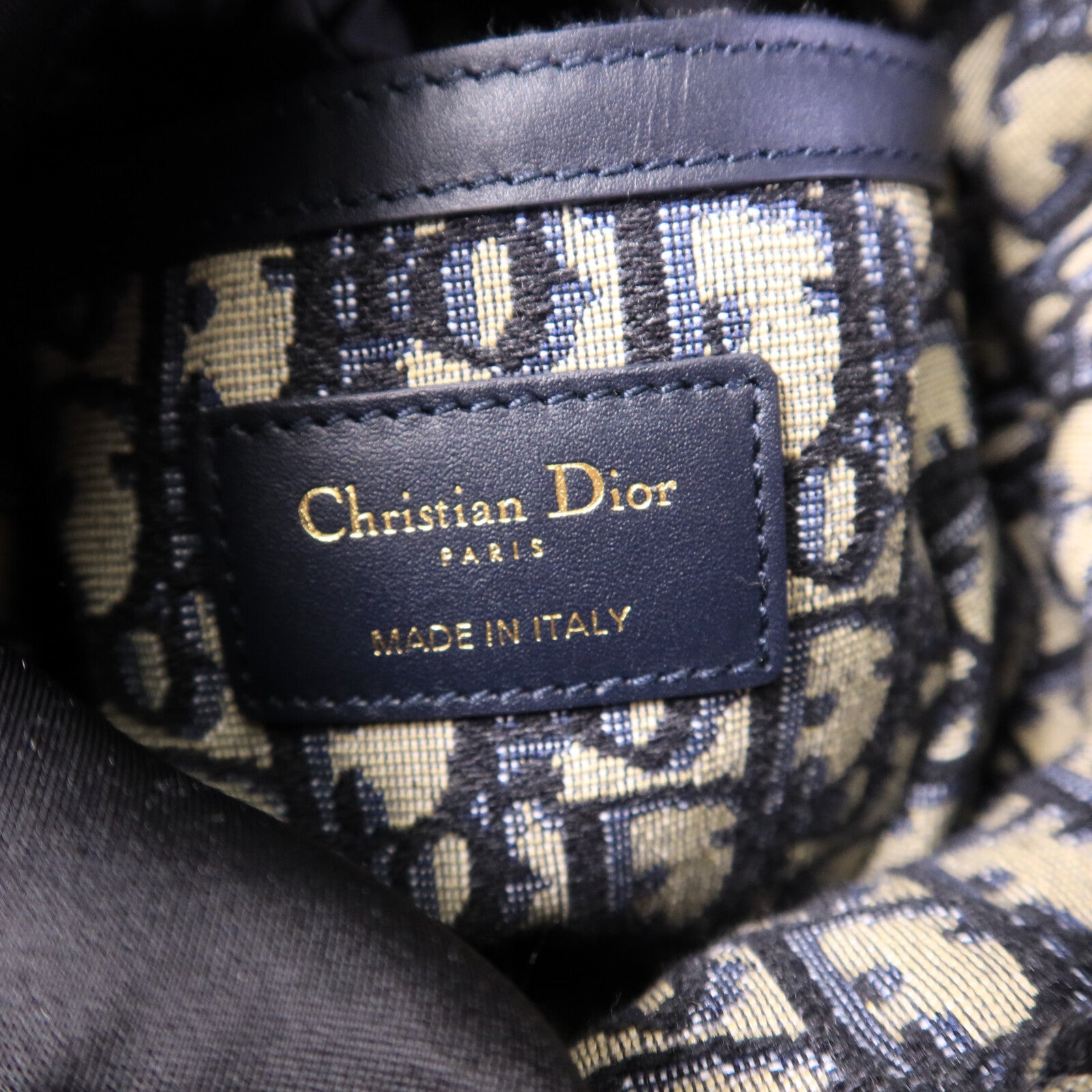 Dior 帆布/藤料Wicker Bucket Bag肩背袋