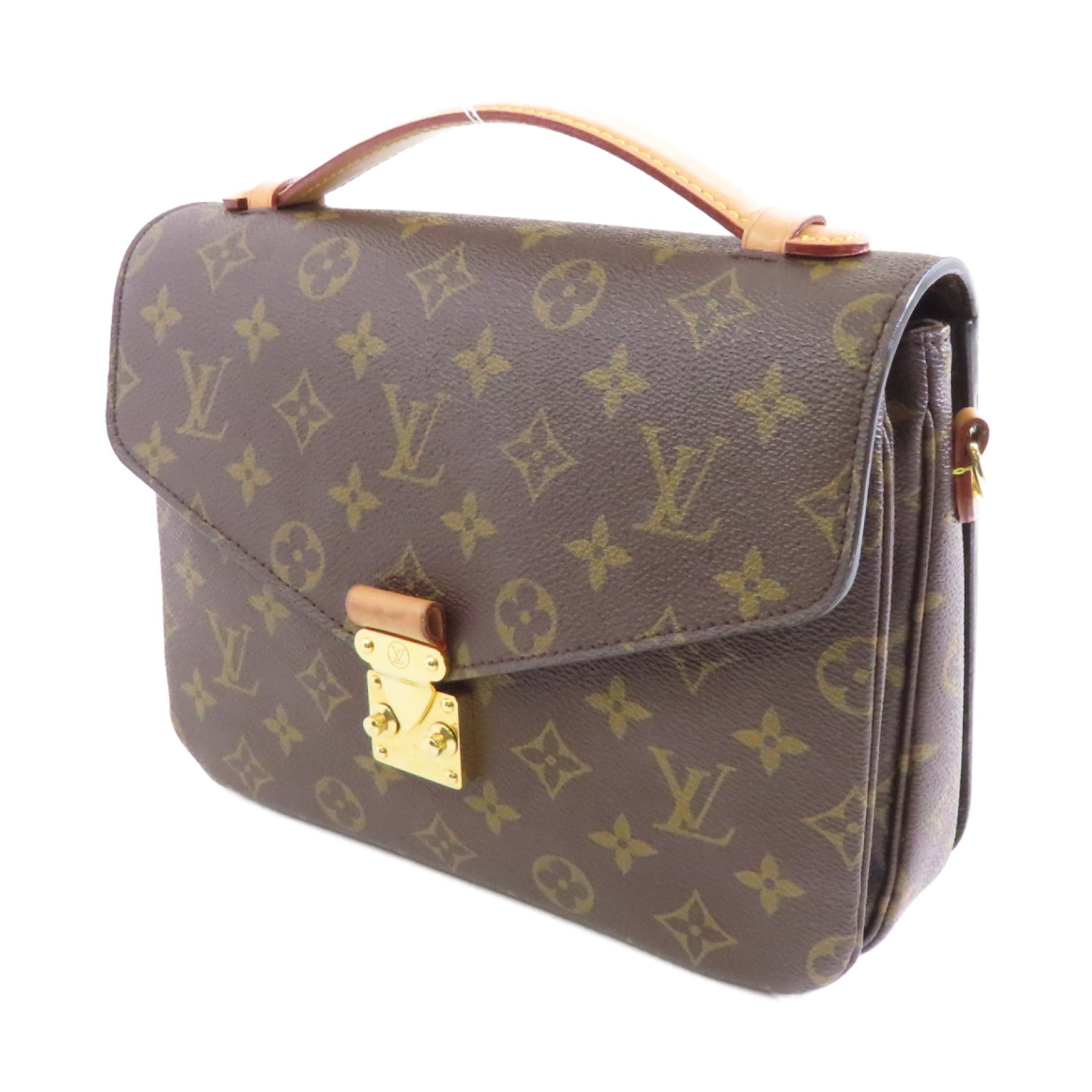 LOUIS VUITTON Monogram Pochette Metis金扣手挽肩背兩用袋啡色