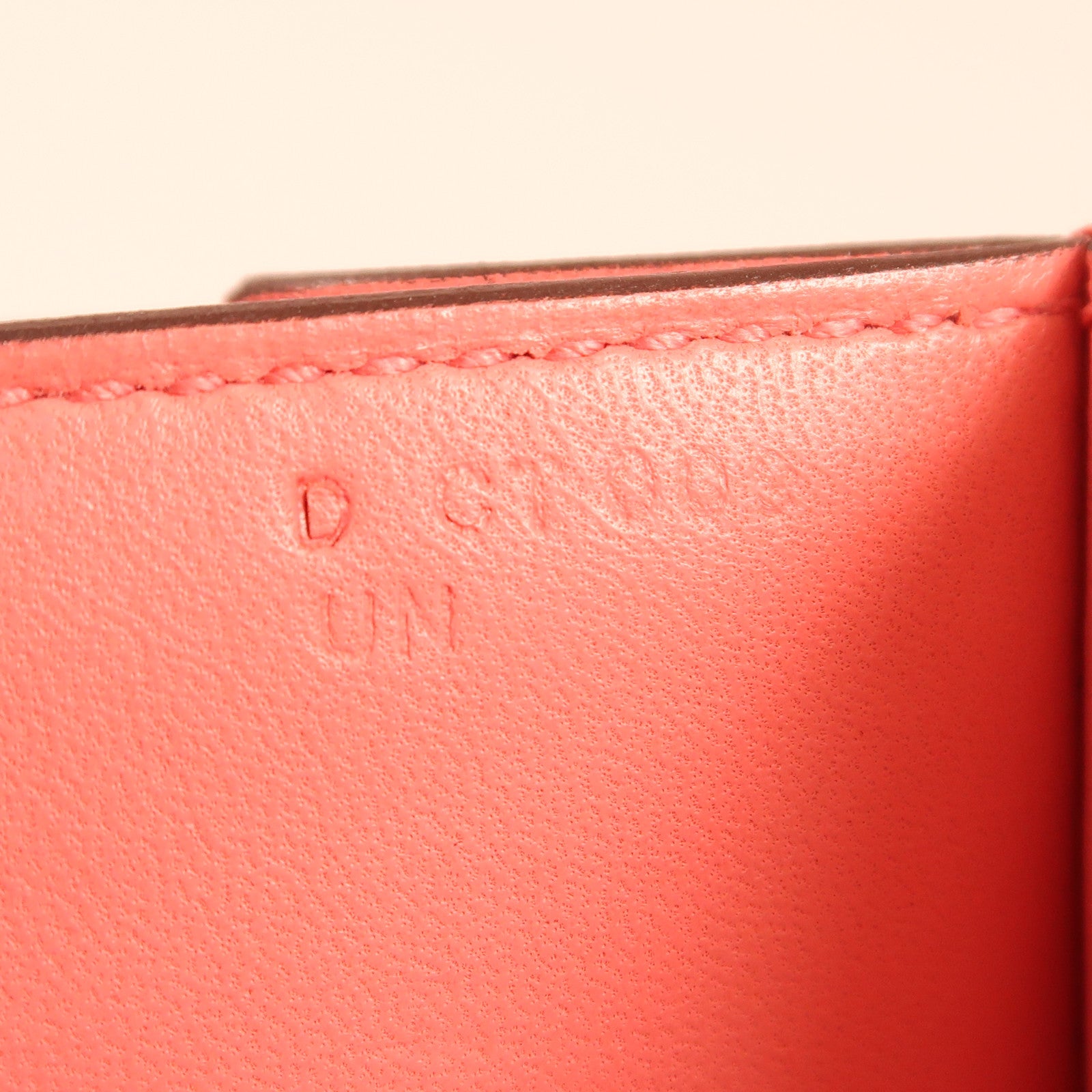 HERMES Evercolor皮革2002銀扣肩背袋8W Rose Azalee