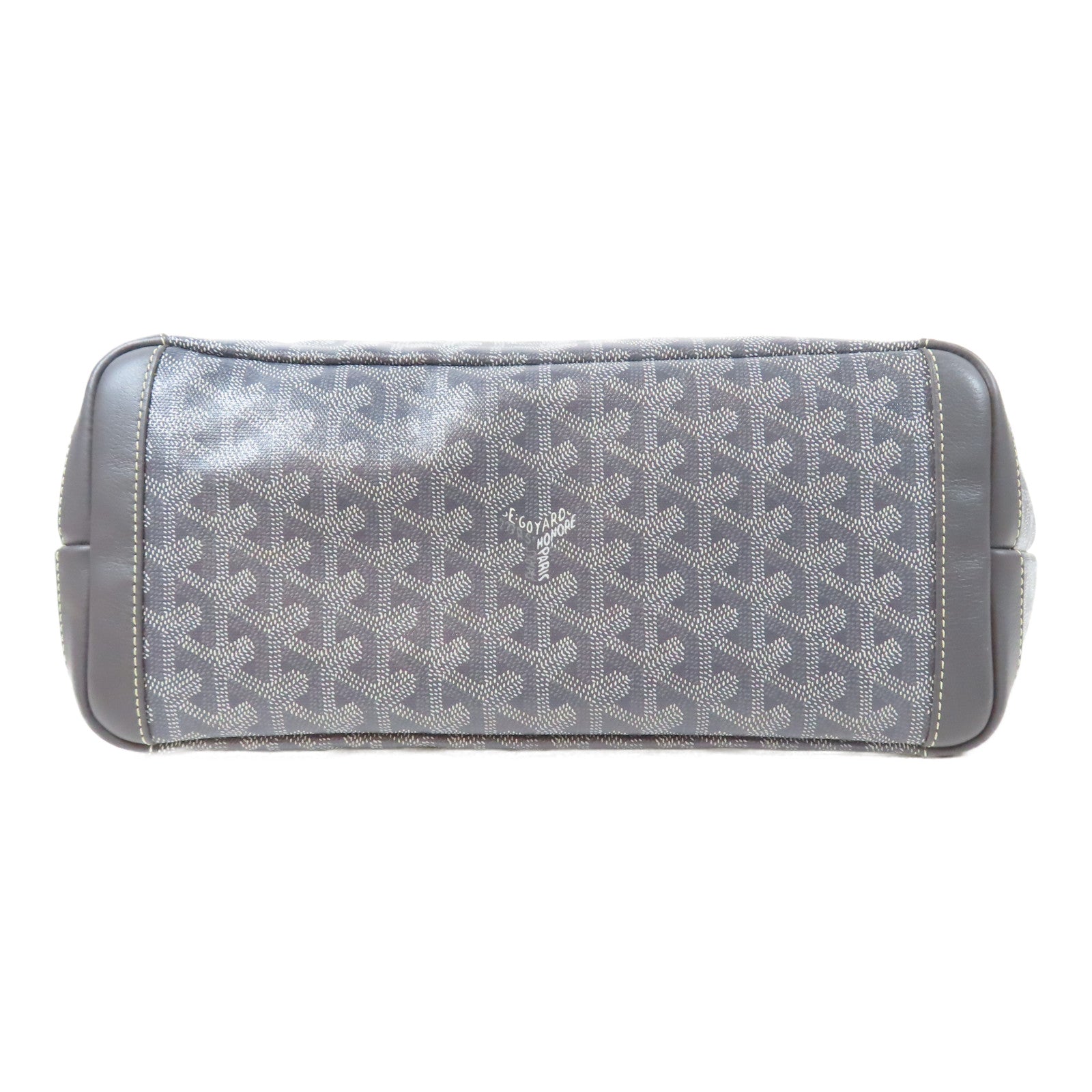 GOYARD 塗層帆布Artois銀扣肩背袋灰色