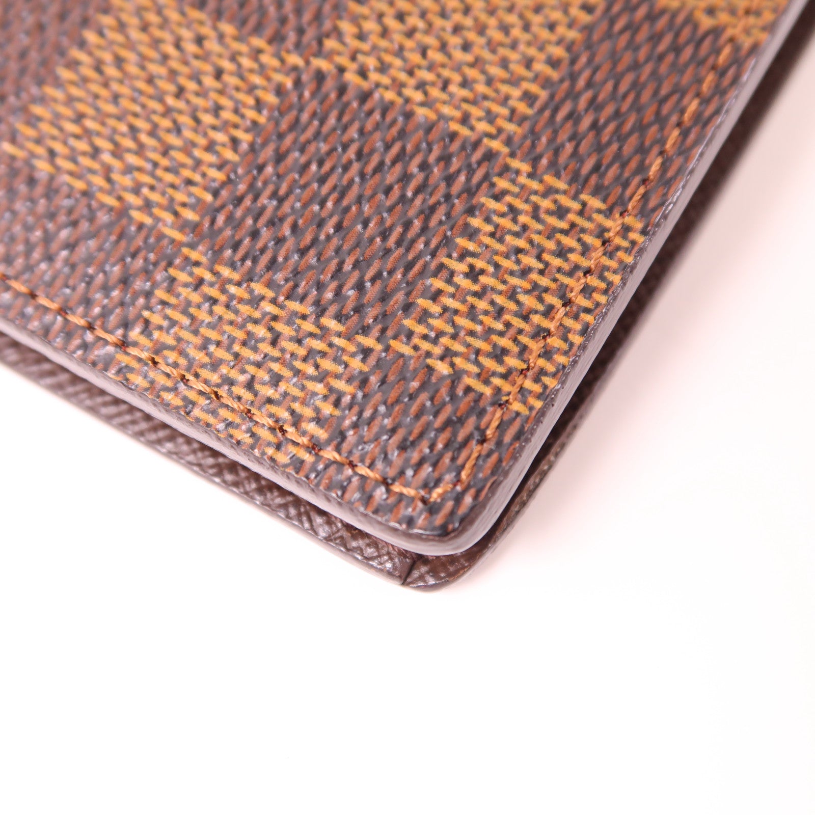 LOUIS VUITTON Damier Portefeuille Brazza金扣長錢包