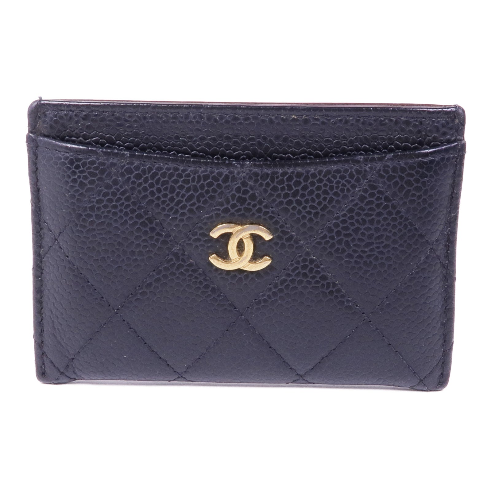 CHANEL 牛皮皮革Card Case金扣卡片套