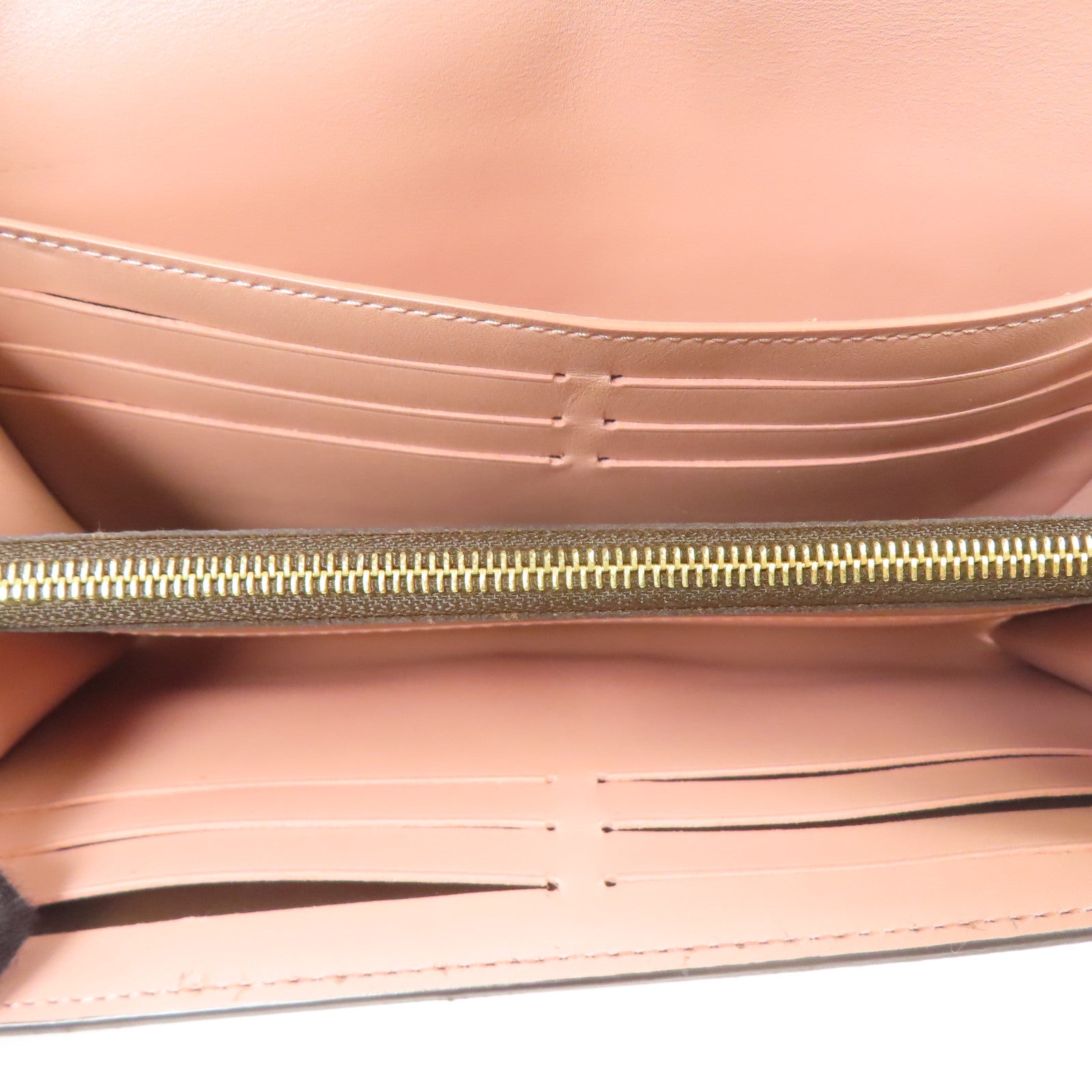 LOUIS VUITTON Damier Ebene Croisette Chain Wallet金扣鏈帶肩背袋