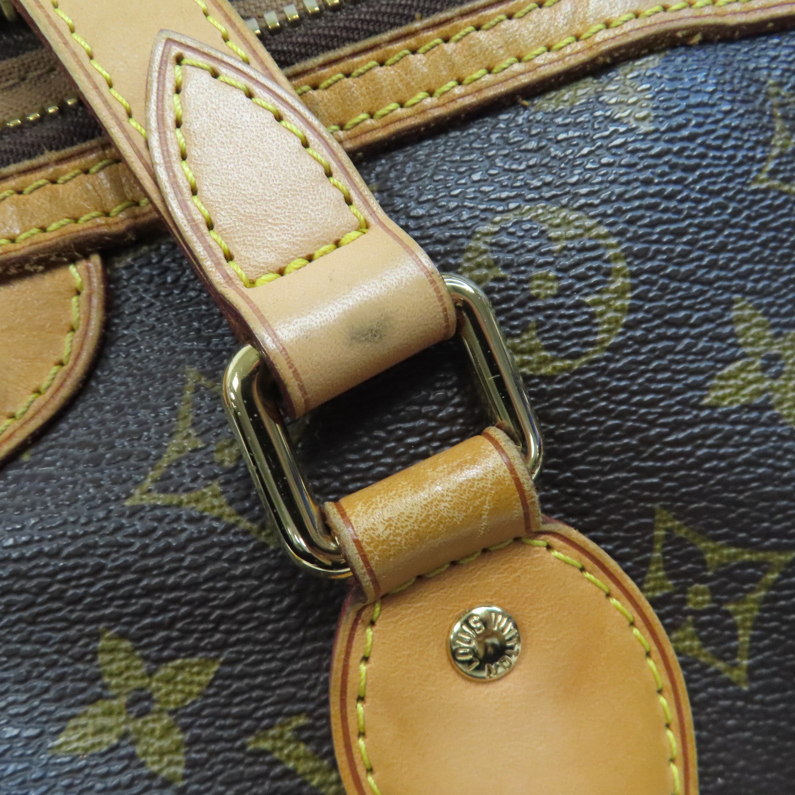 LOUIS VUITTON Monogram Palerma PM金扣手挽肩背兩用袋啡色