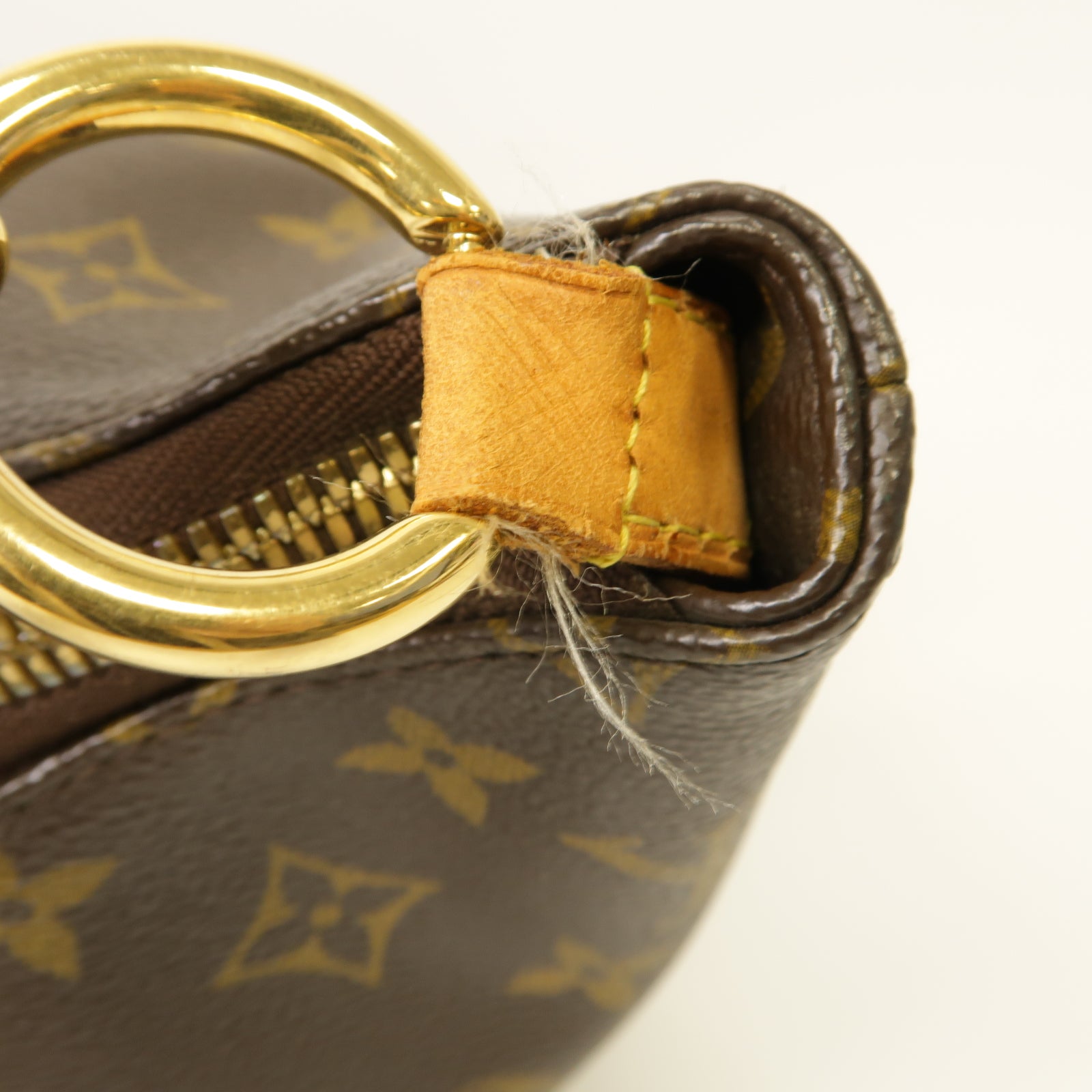 LOUIS VUITTON 【激減優惠】Monogram Sully MM金扣肩背袋啡色