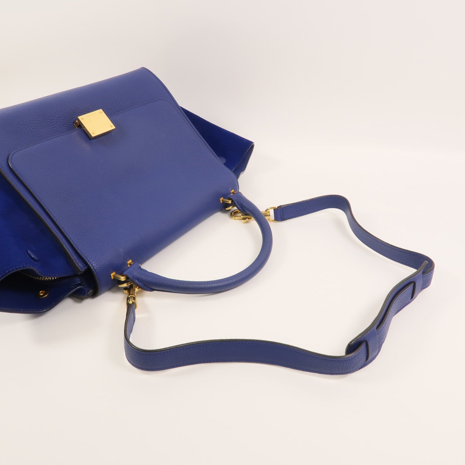 CELINE 牛皮皮革Trapeze手挽肩背兩用袋