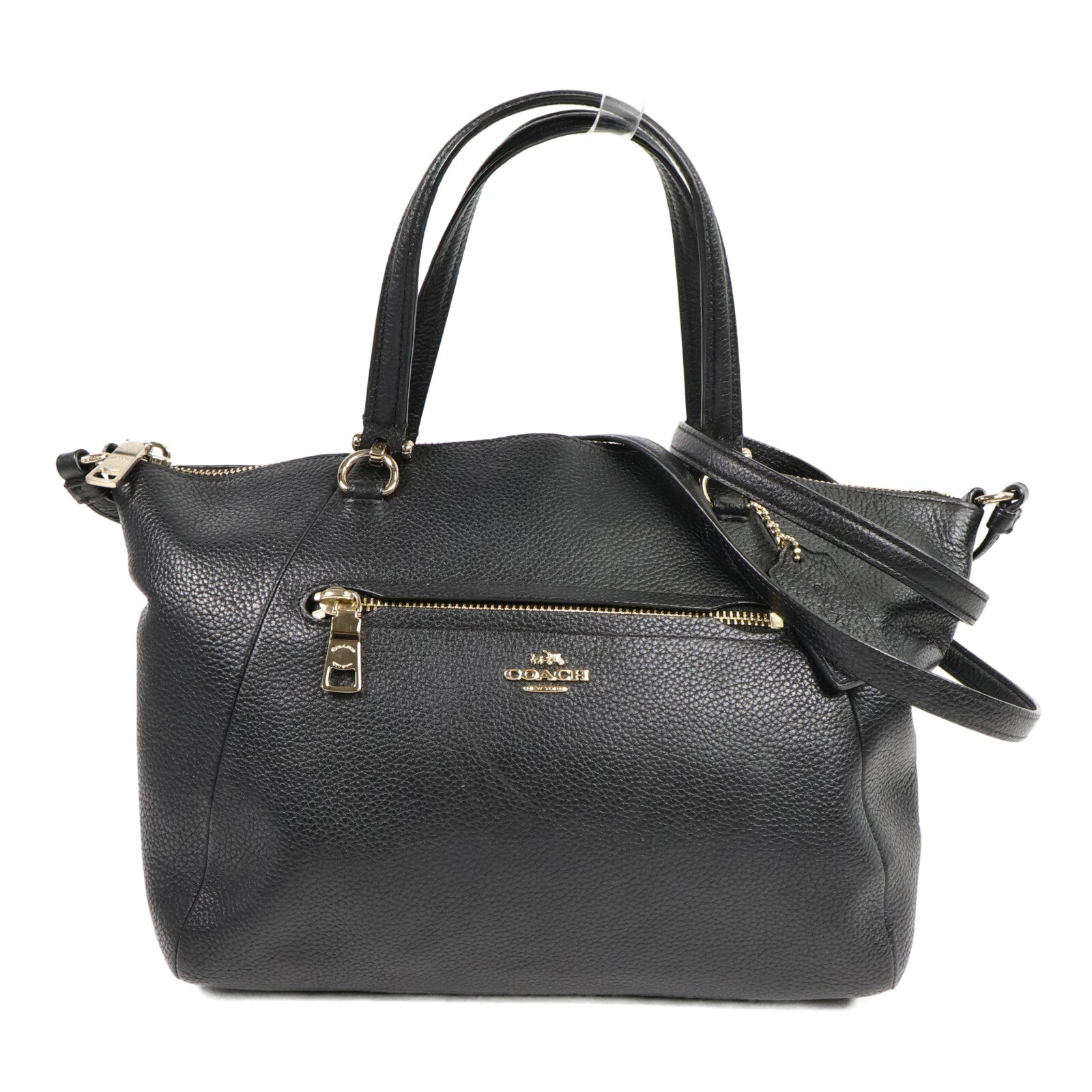 COACH 牛皮皮革2 Way Shoulder Bag手挽肩背兩用袋