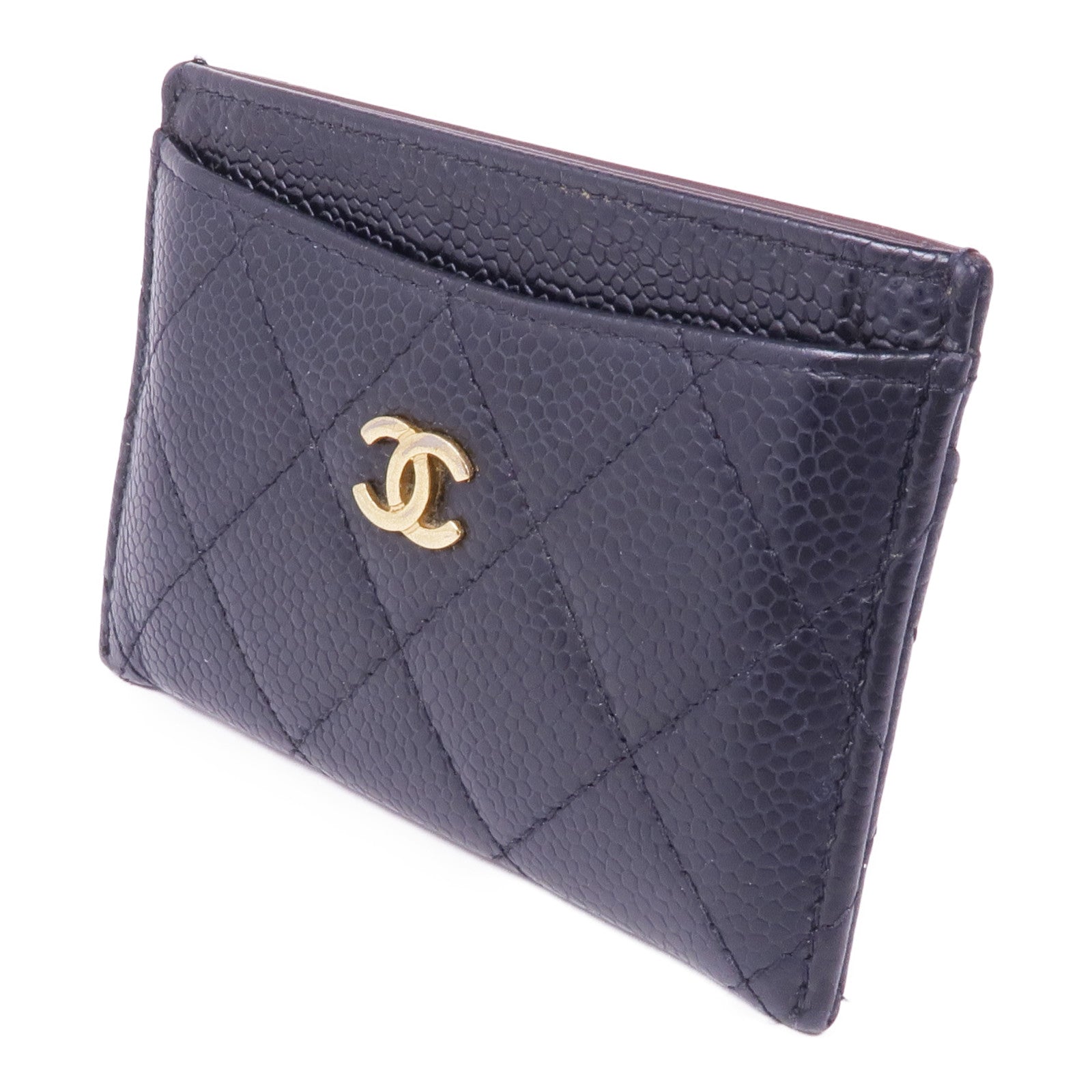 CHANEL 牛皮皮革Card Case金扣卡片套
