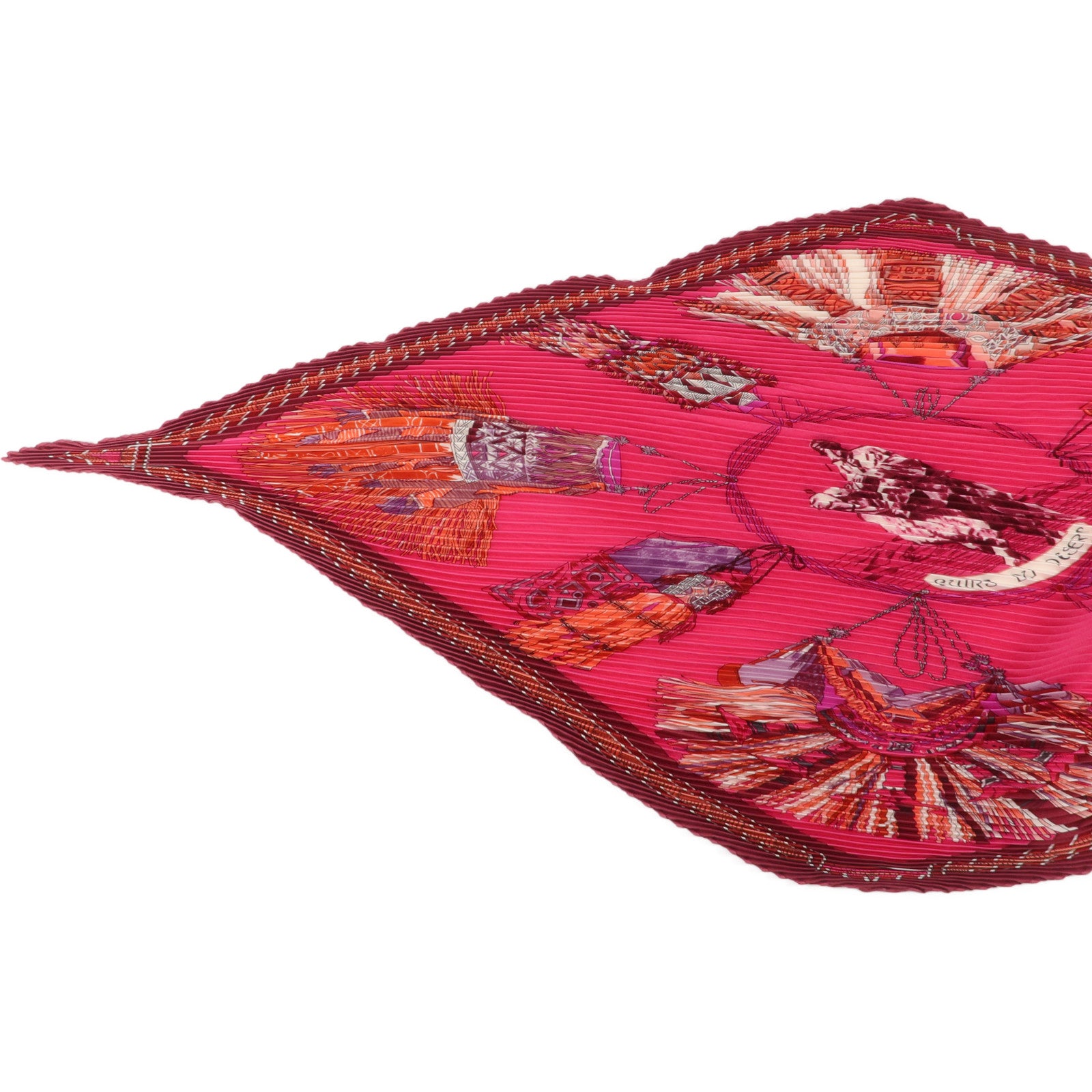 HERMES 絲質Pleated Scarf 130x45cm絲巾