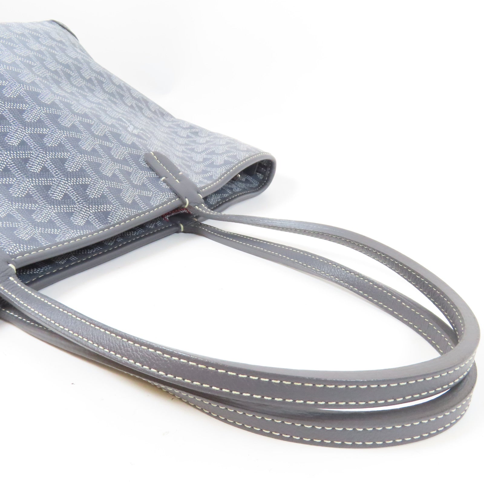 GOYARD 塗層帆布Artois銀扣肩背袋灰色