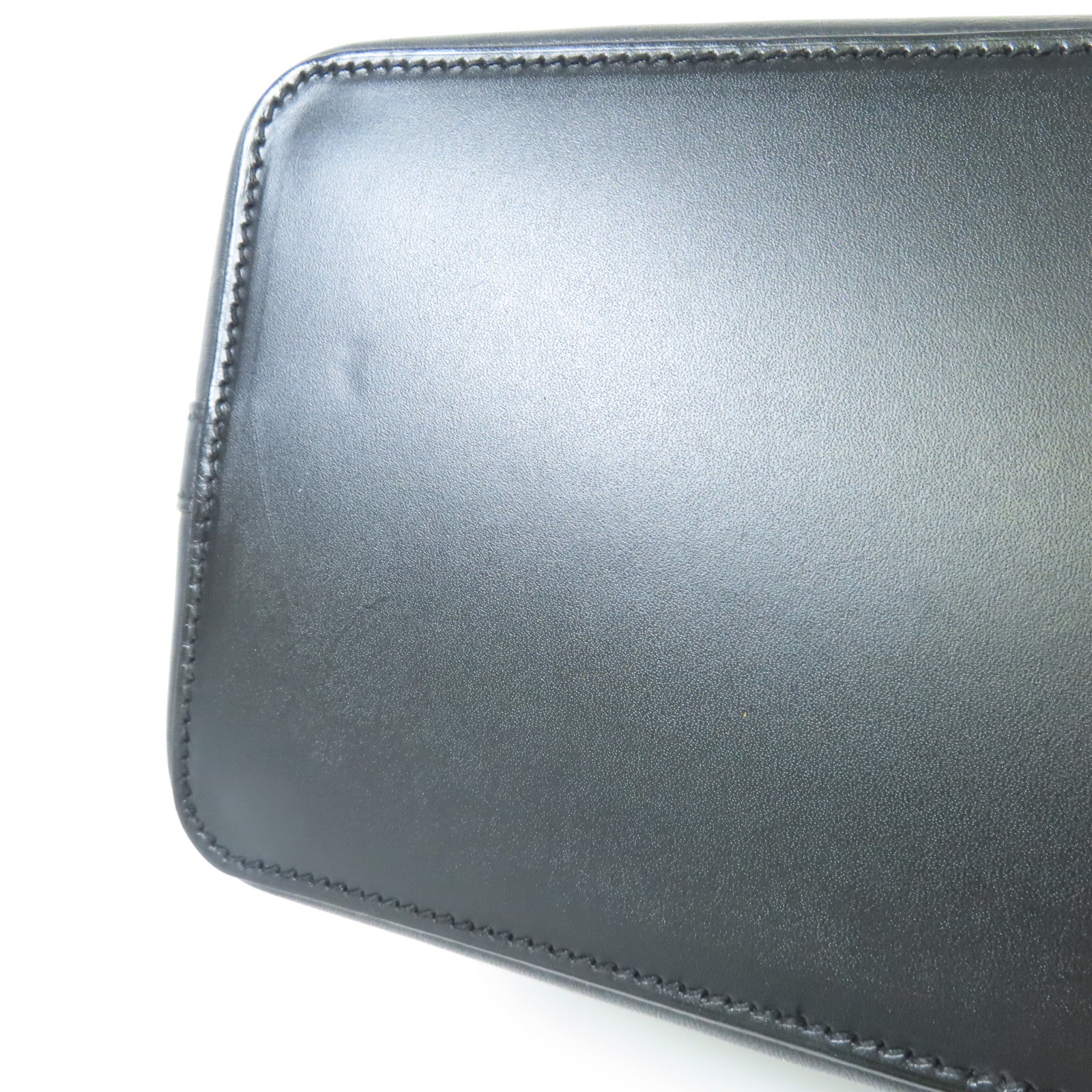 HERMES 帆布Col Roule 25銀扣肩背袋Noir