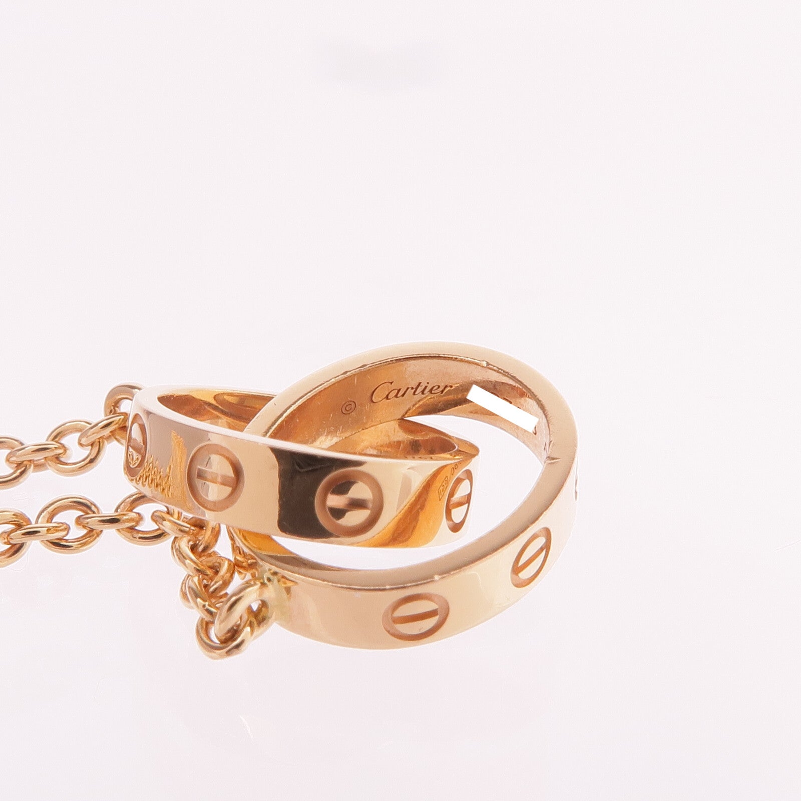 CARTIER 18K玫瑰金Love Pendant項鍊