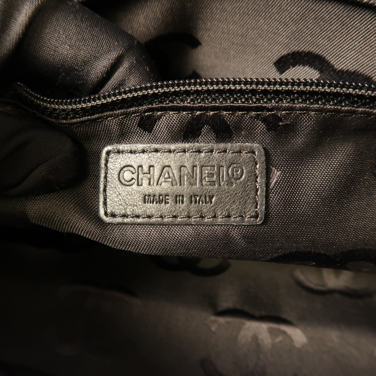 CHANEL 布料Vintage Shoulder Bag鏈帶肩背袋