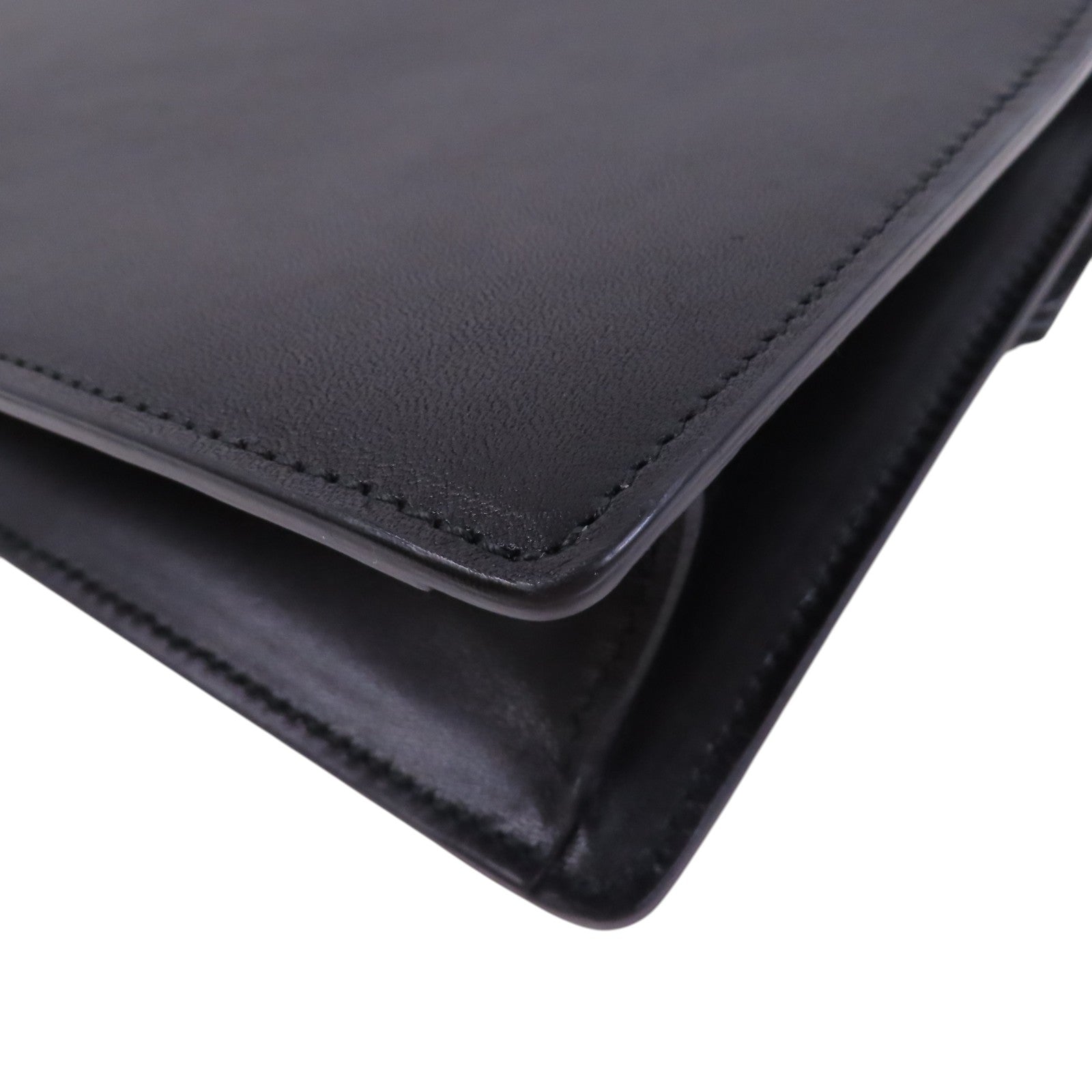 SAINT LAURENT 【激減優惠】牛皮皮革Clutch Bag金扣手拿包