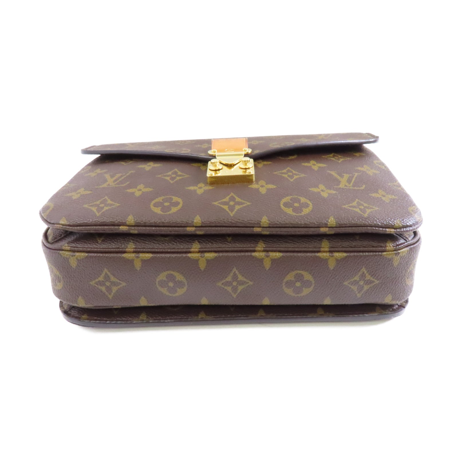 LOUIS VUITTON Monogram Pochette Metis金扣手挽肩背兩用袋啡色