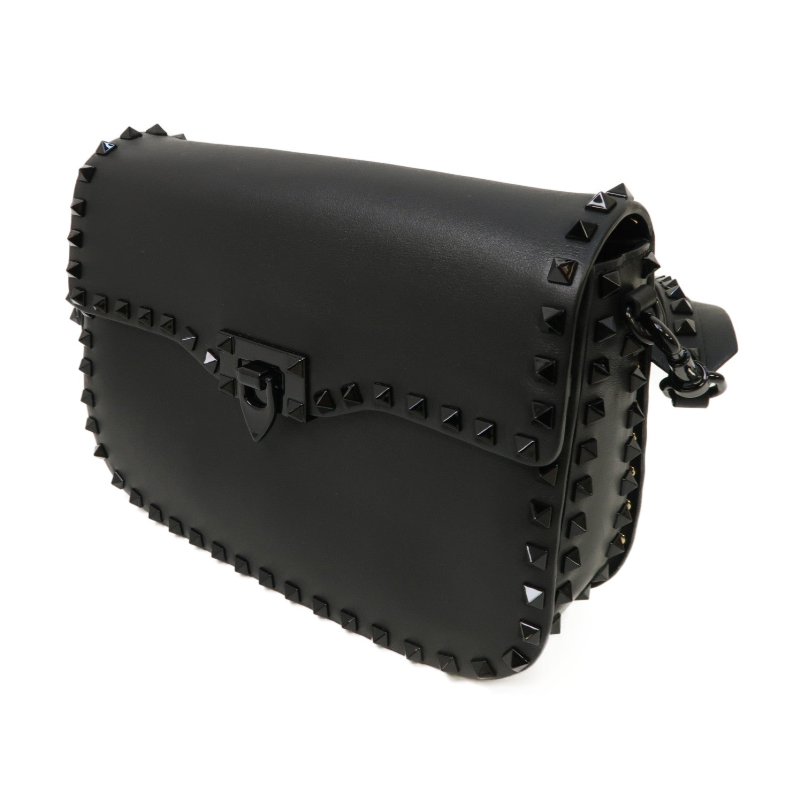 Valentino 牛皮皮革Shoulder Bag肩背袋黑色