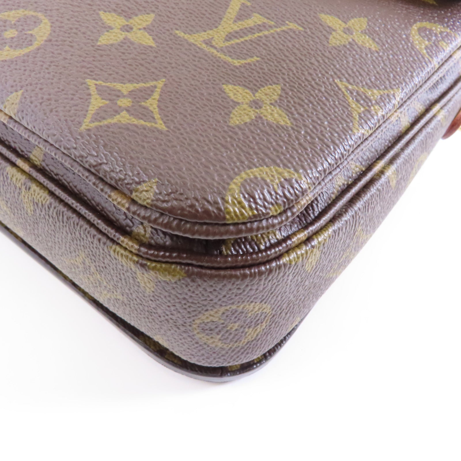 LOUIS VUITTON Monogram Pochette Metis金扣手挽肩背兩用袋啡色