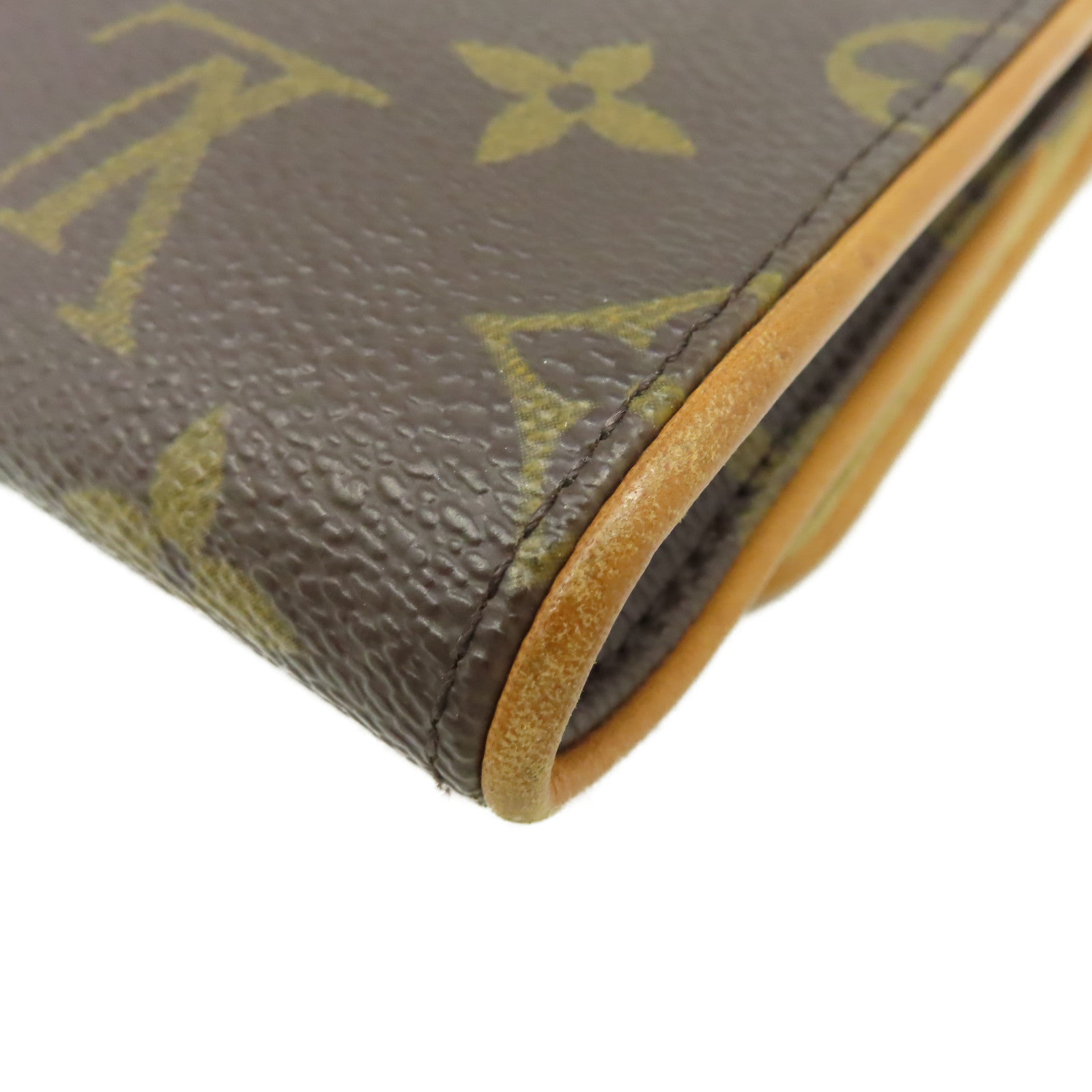 LOUIS VUITTON 【清倉大減價】Monogram Pochette Twin GM Shoulder Bag金扣肩背袋啡色
