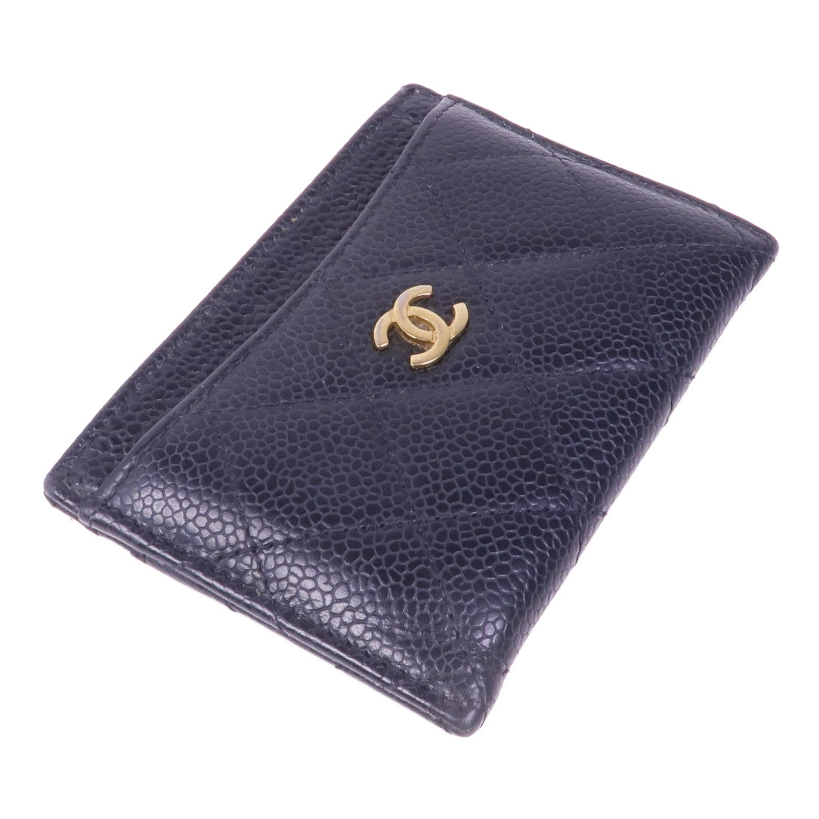 CHANEL 牛皮皮革Card Case金扣卡片套