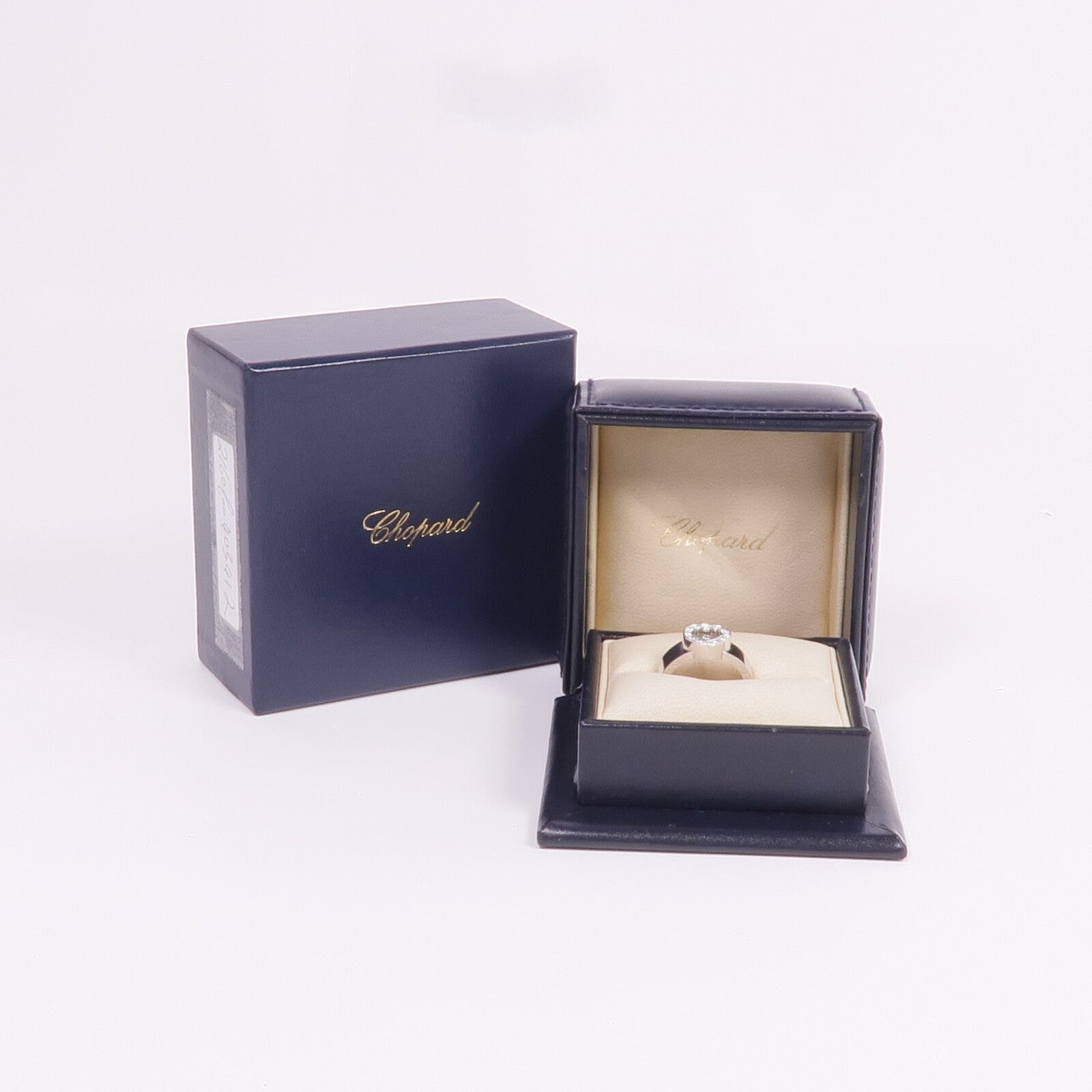 Chopard 18K白金Happy Diamonds Ring鑽石戒指US#6.5